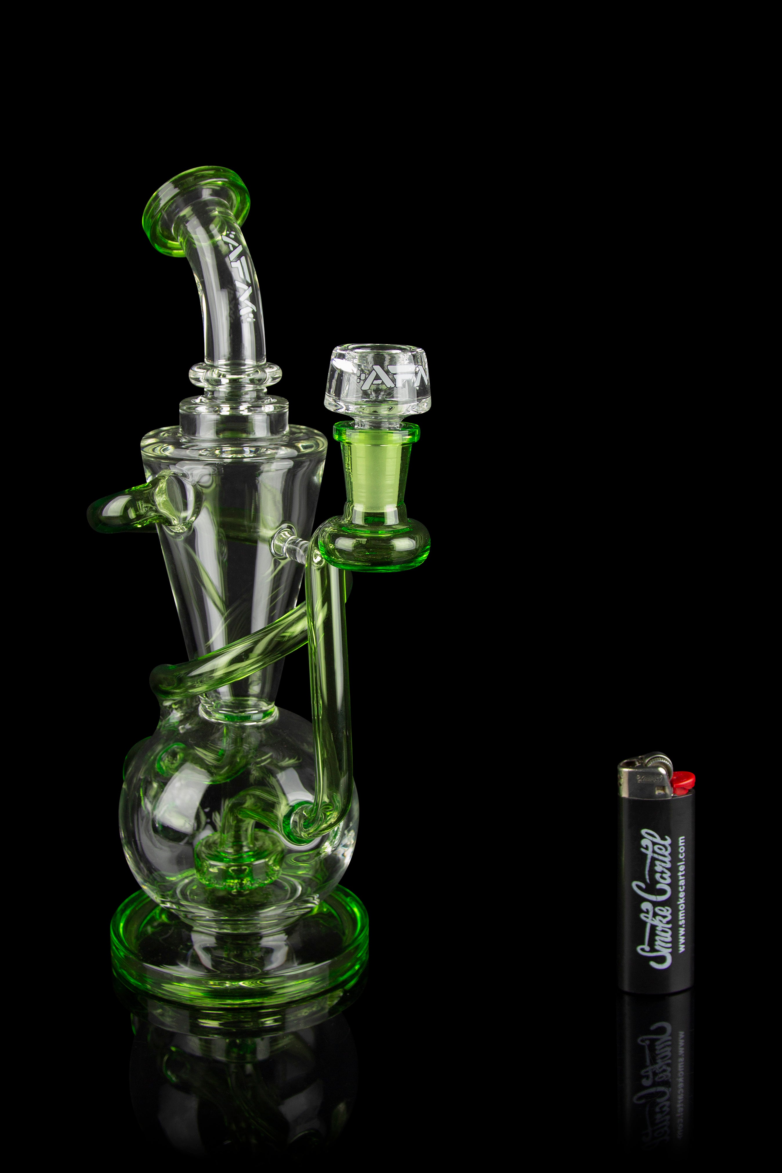 AFM Glass Swirly Wiry Recycler - Elevate Your Smoking Experience