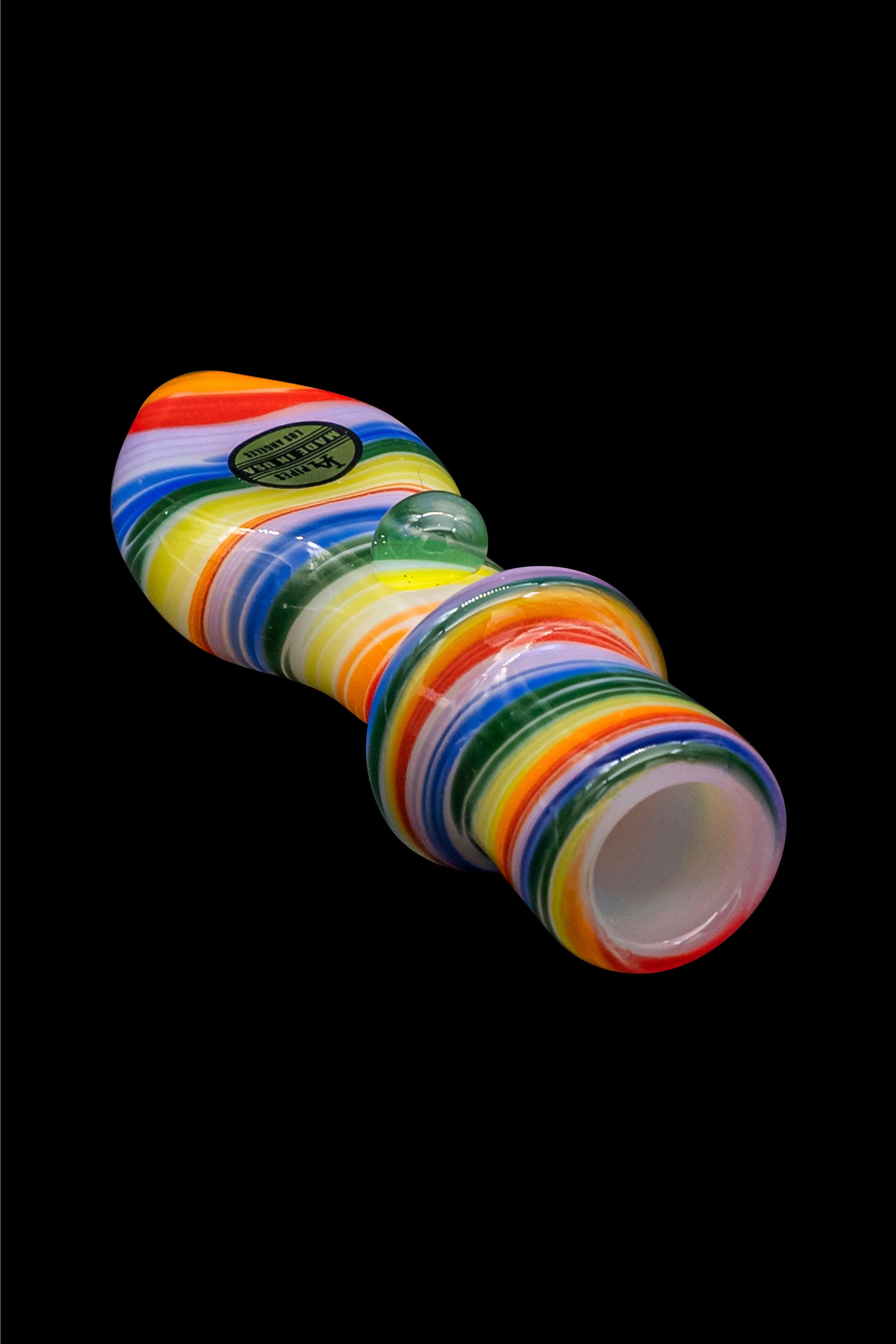 LA Pipes Rainbow Tornado Chillum: A Stunning Smoking Companion