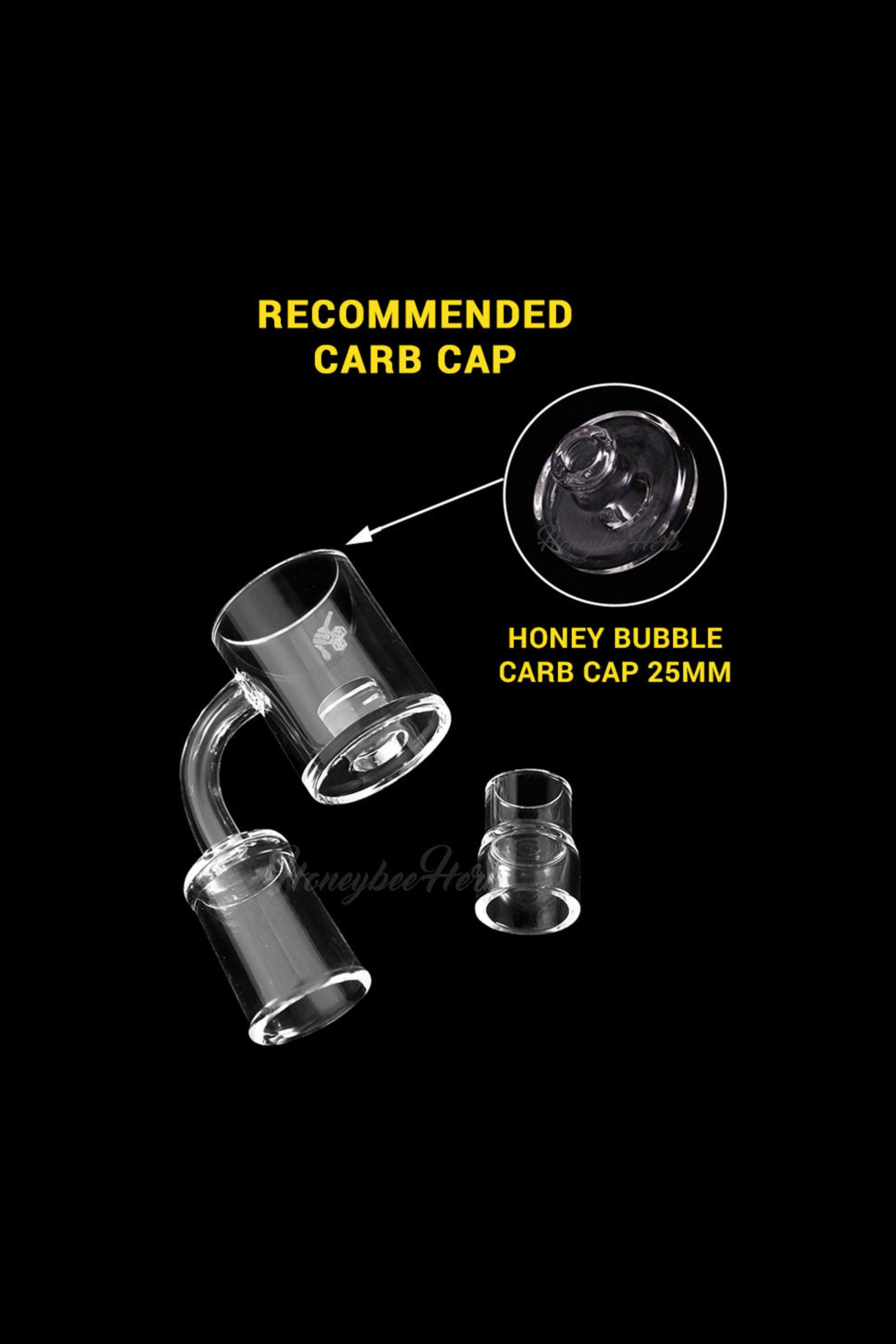 Honeybee Herb Yellow Line Top Hat Core Reactor Quartz Banger: A Dab Lover's Dream