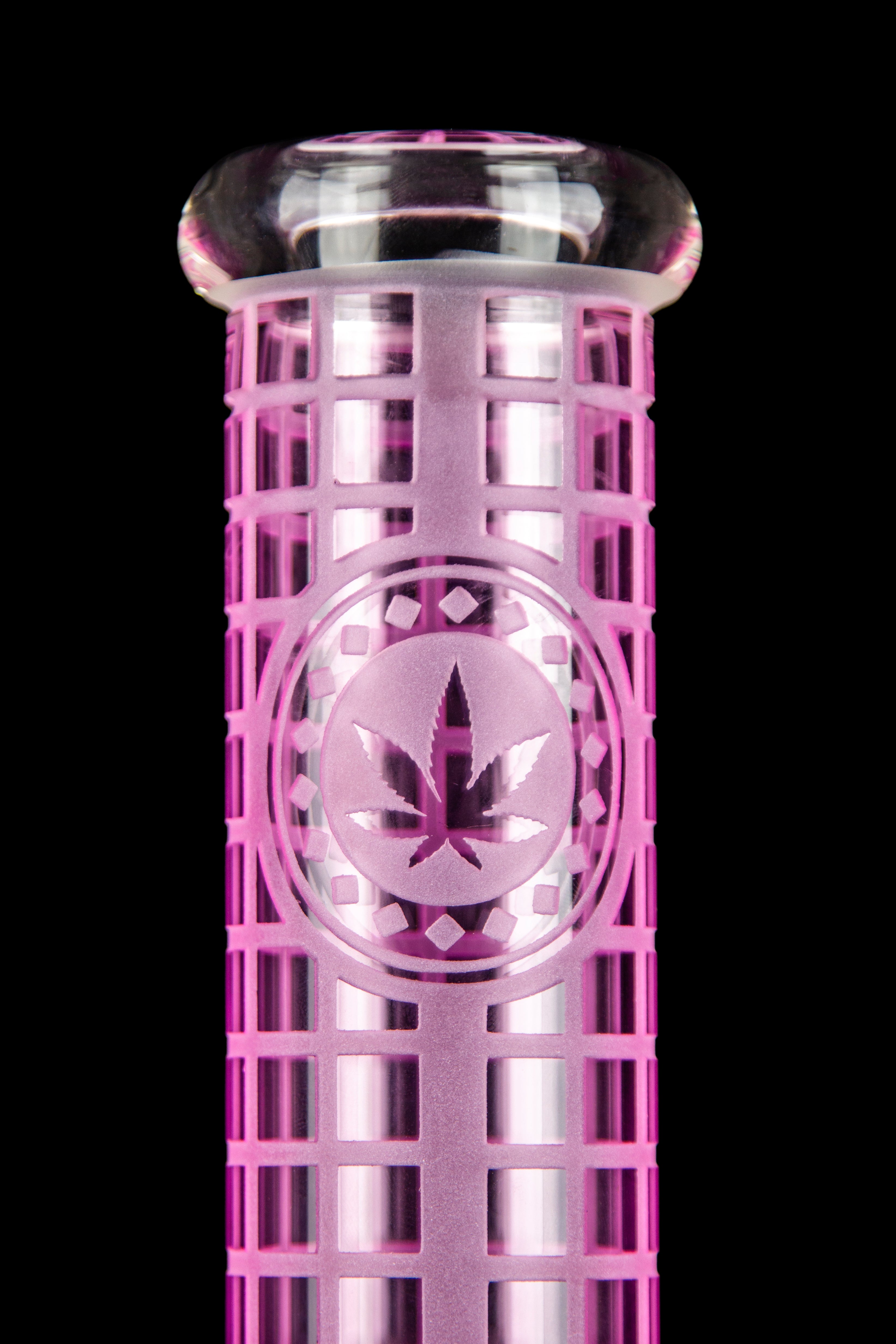 Calibear Block Party Stunning Etched Water Pipe