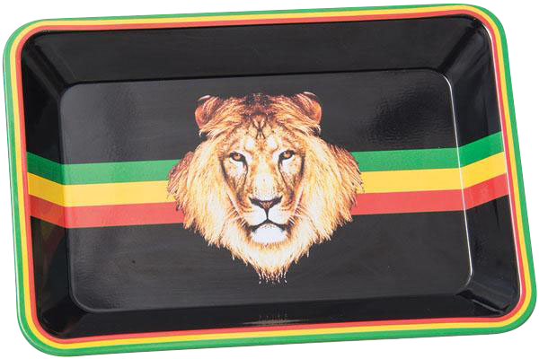 Epic Mini Rasta Lion Rolling Tray - Your Travel Companion