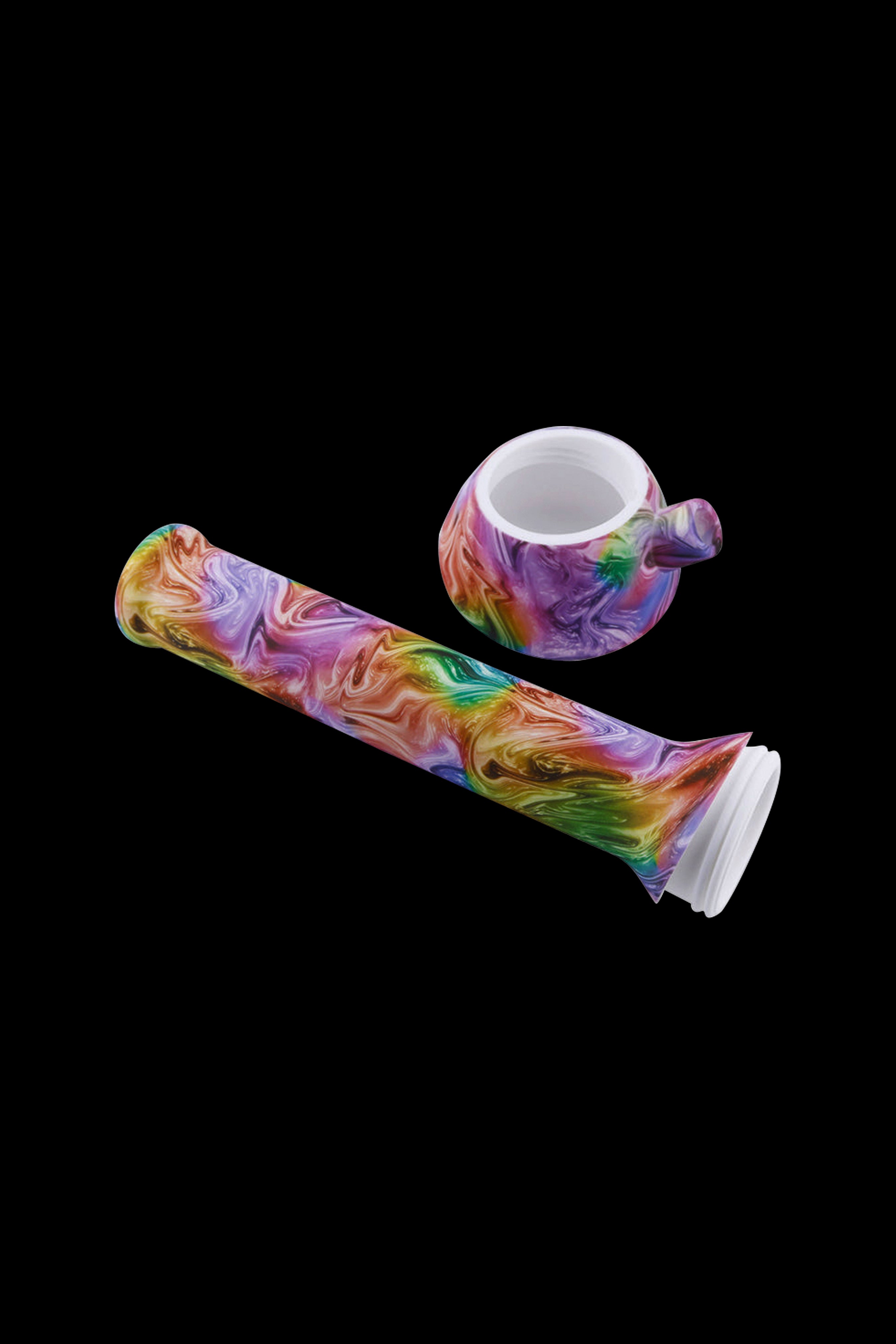 Cloud 8 Vibrant Artistic Paint Silicone Beaker Bong