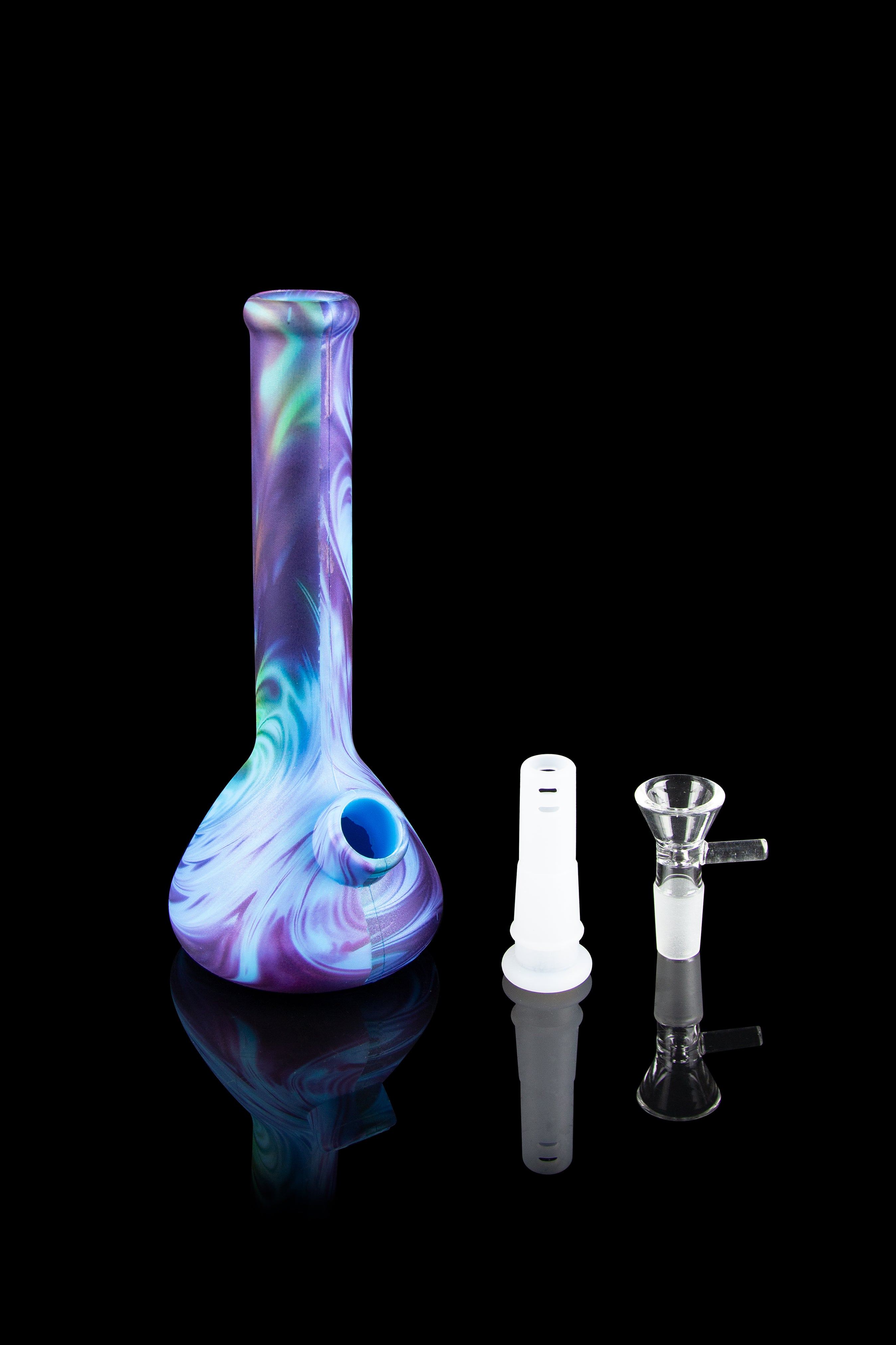 Bongs USA Rainbow Waves Unbreakable Silicone Bong - The Ultimate Travel Companion