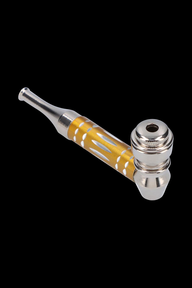 Gorgeous Colored Stem Metal Hand Pipe