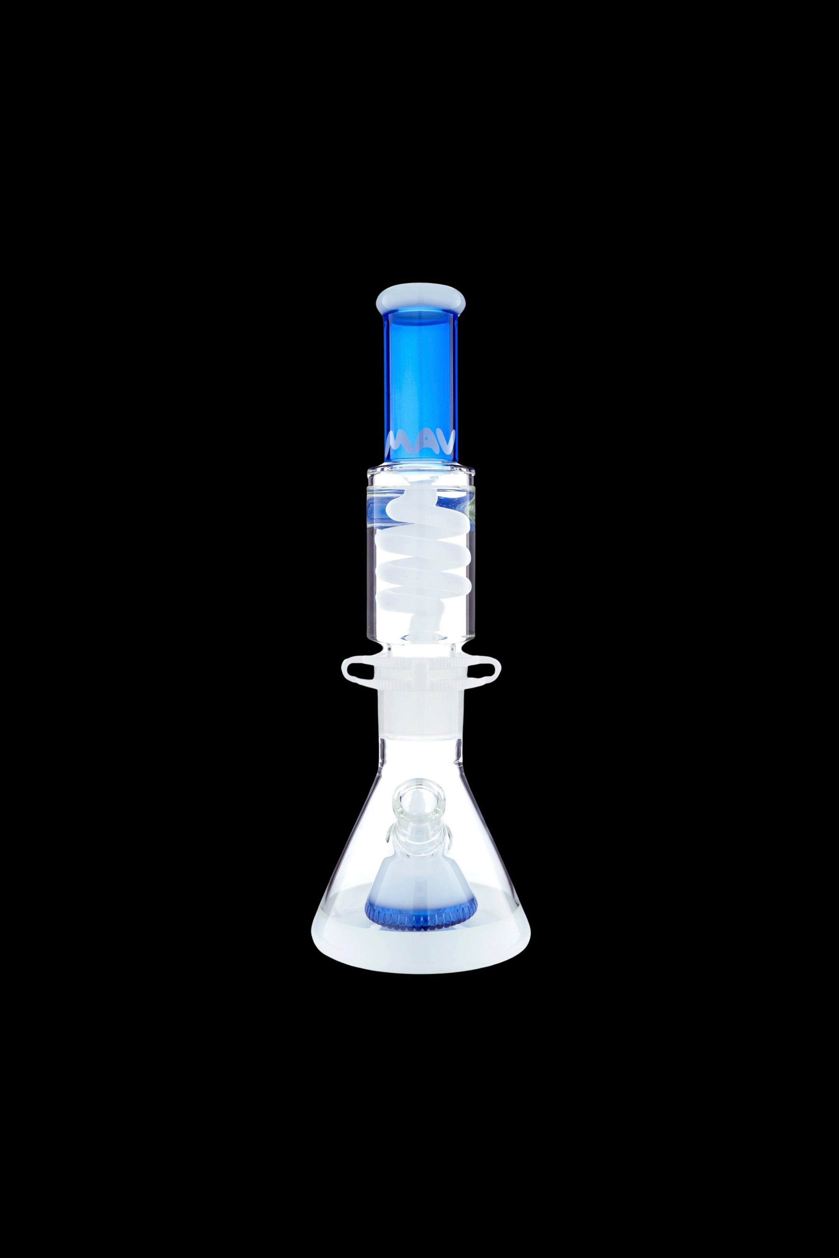 MAV Glass Slitted Pyramid Beaker Freezable Coil System - Premium Smoking Experience