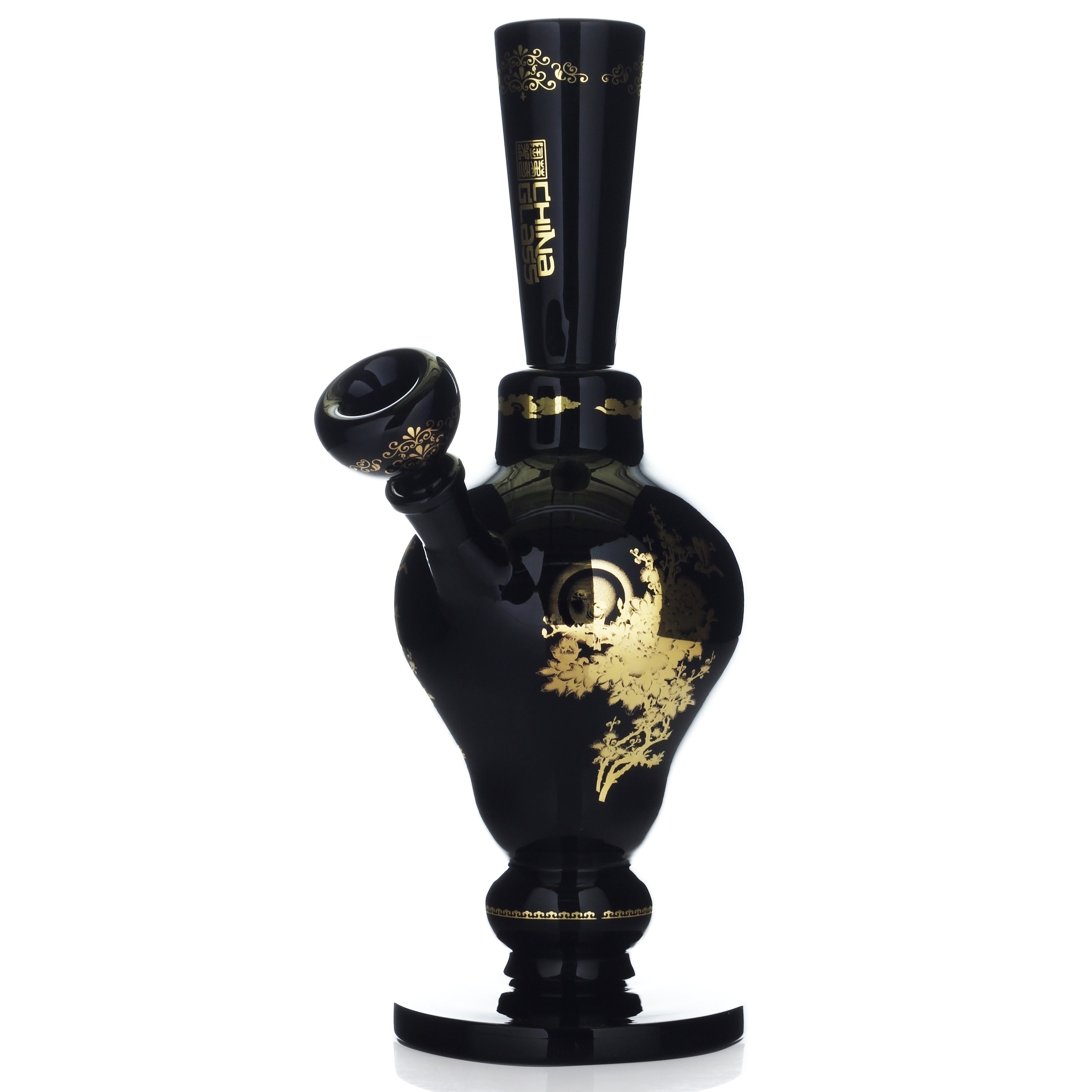 Stunning Ornate Chinese Vase Glass Bong from the Cao Cao Dynasty