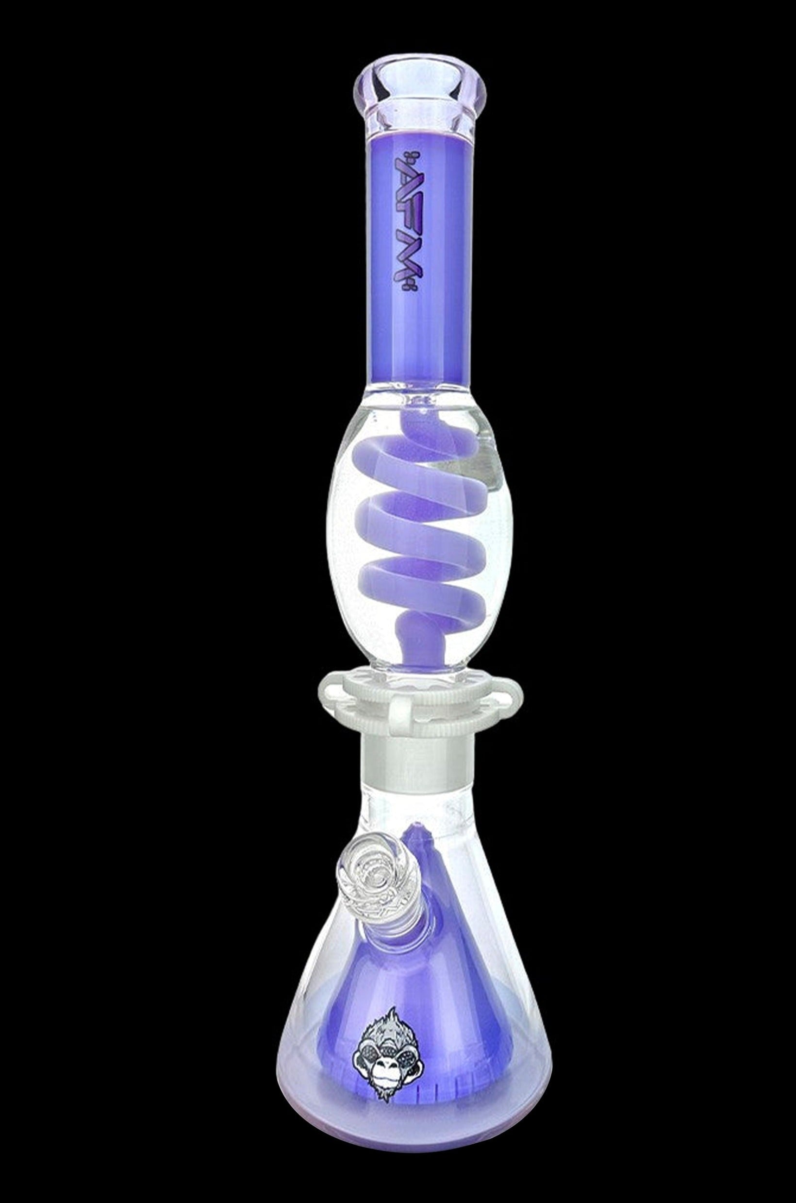 AFM Glass 16-Inch UFO Pyramid Freezable Coil Beaker Bong - A Stunning Smoking Companion