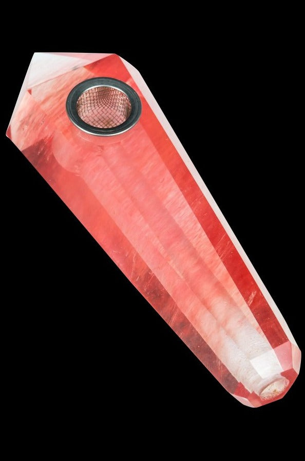 Exquisite Melted Quartz Stone Smoking Pipe