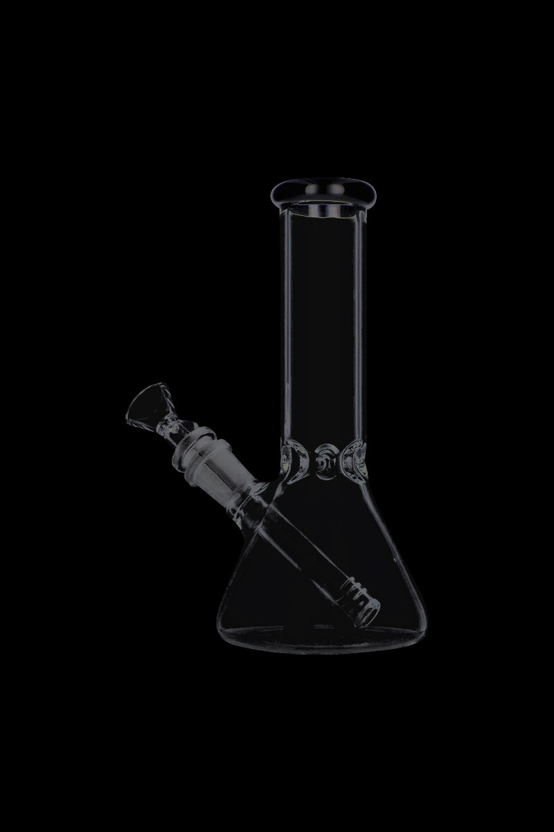 Exquisite Glass Beaker Base Ice Bong with Vibrant Colored Mouthpiece