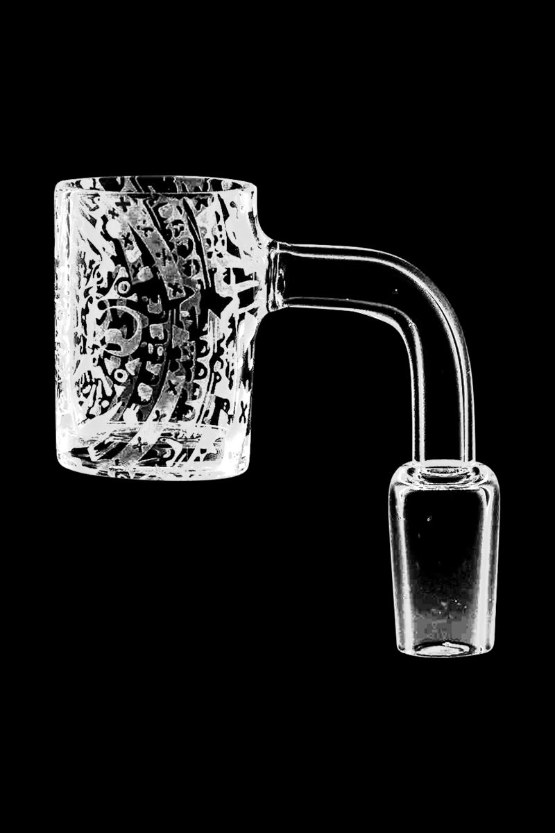 Exquisite Mayan Calendar Etched Quartz Banger