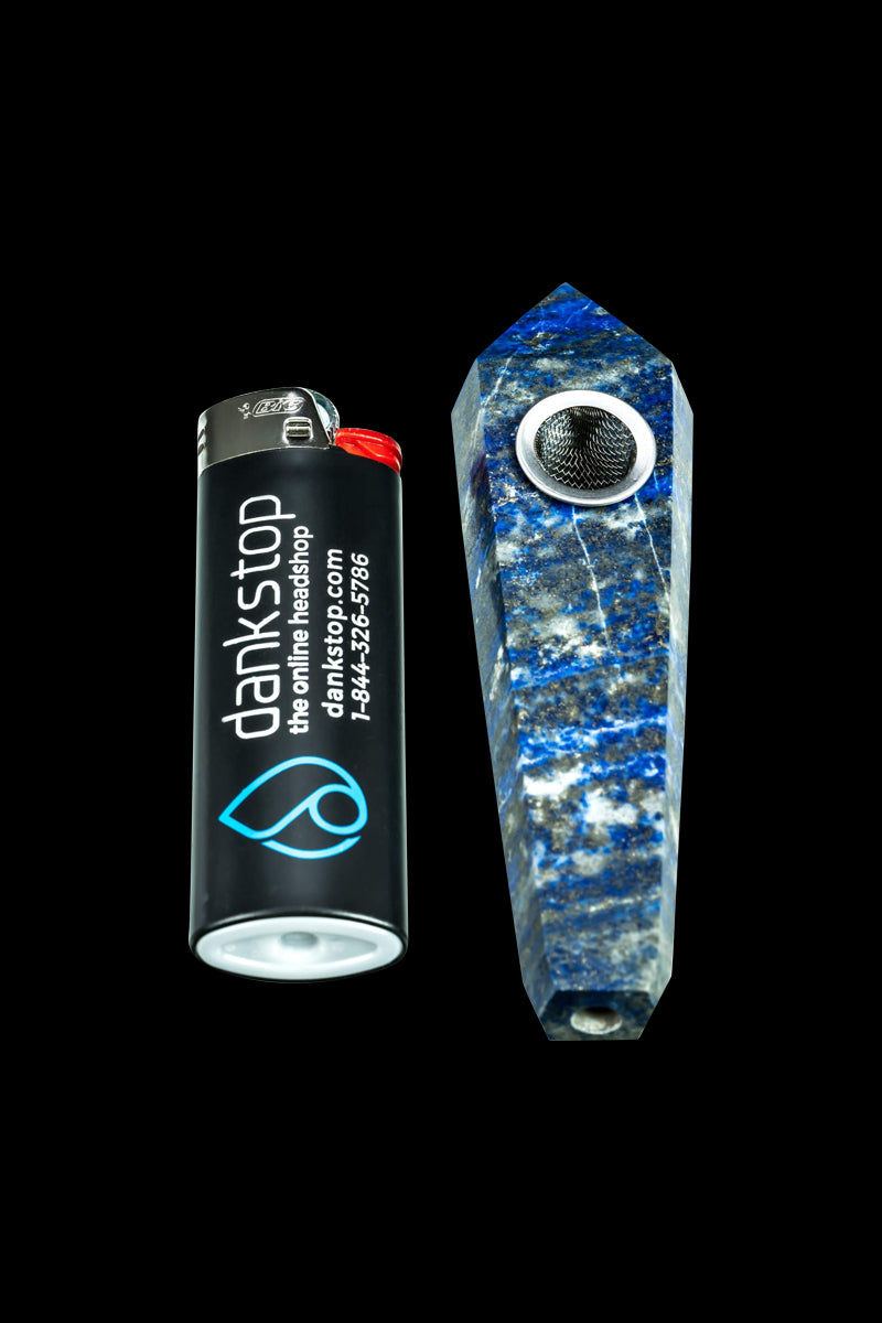 Exquisite Lapis Lazuli Quartz Stone Pipe