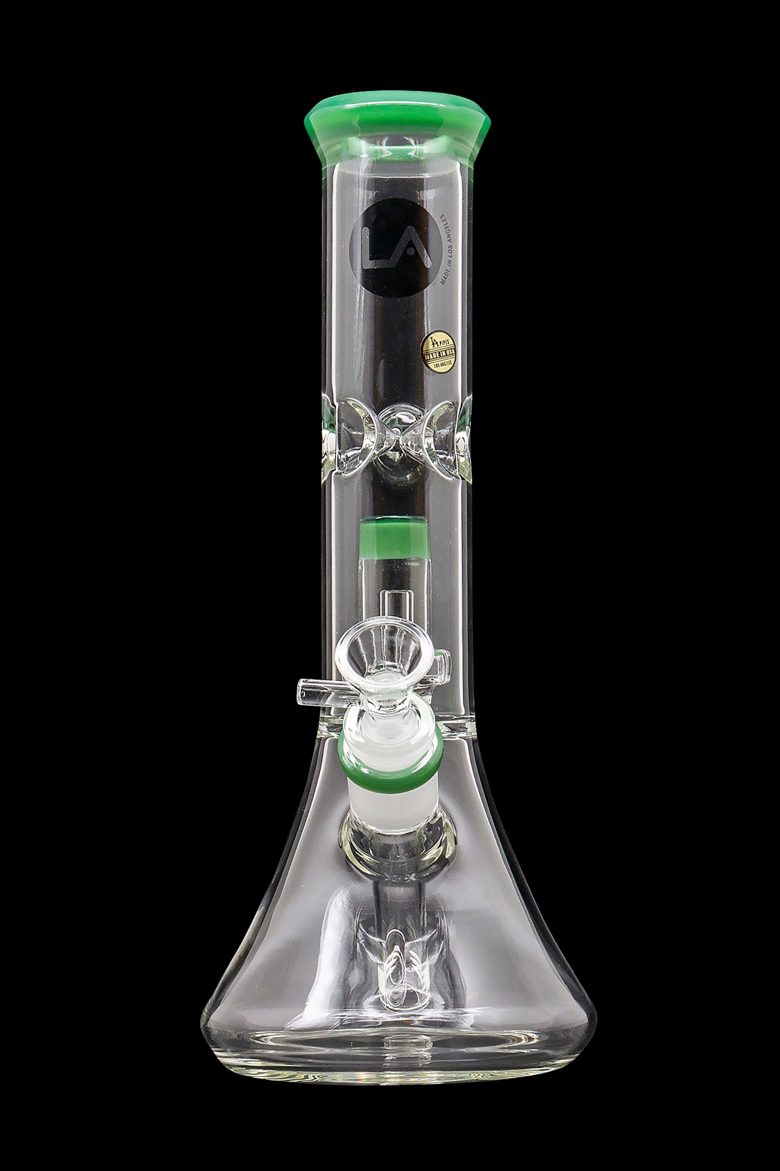 LA Pipes Beaker Bong with Showerhead Perc - The Ultimate Smoking Companion