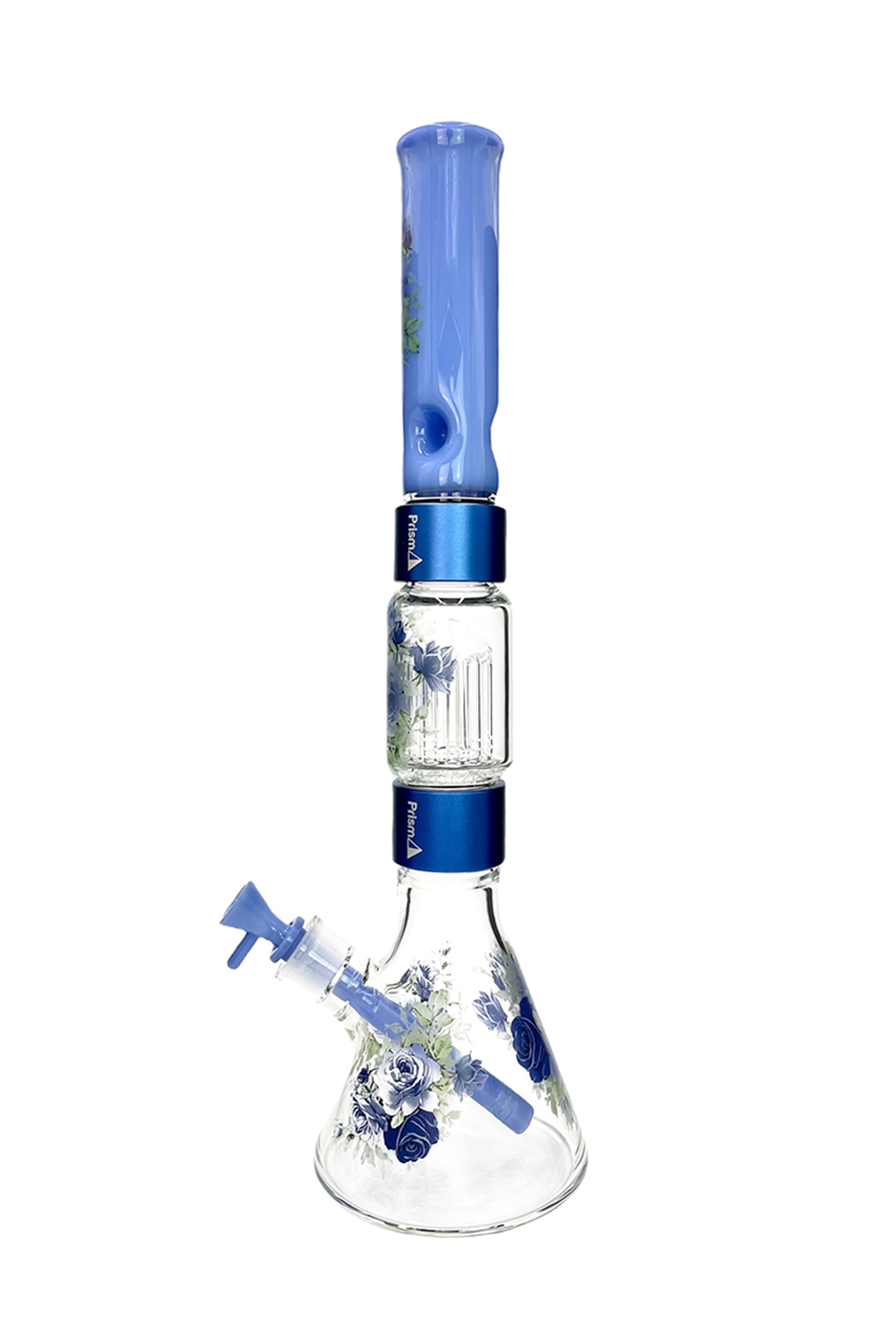 Prism Halo Moonlight Rose Double Stack Modular Bong - A Stunning Smoking Companion