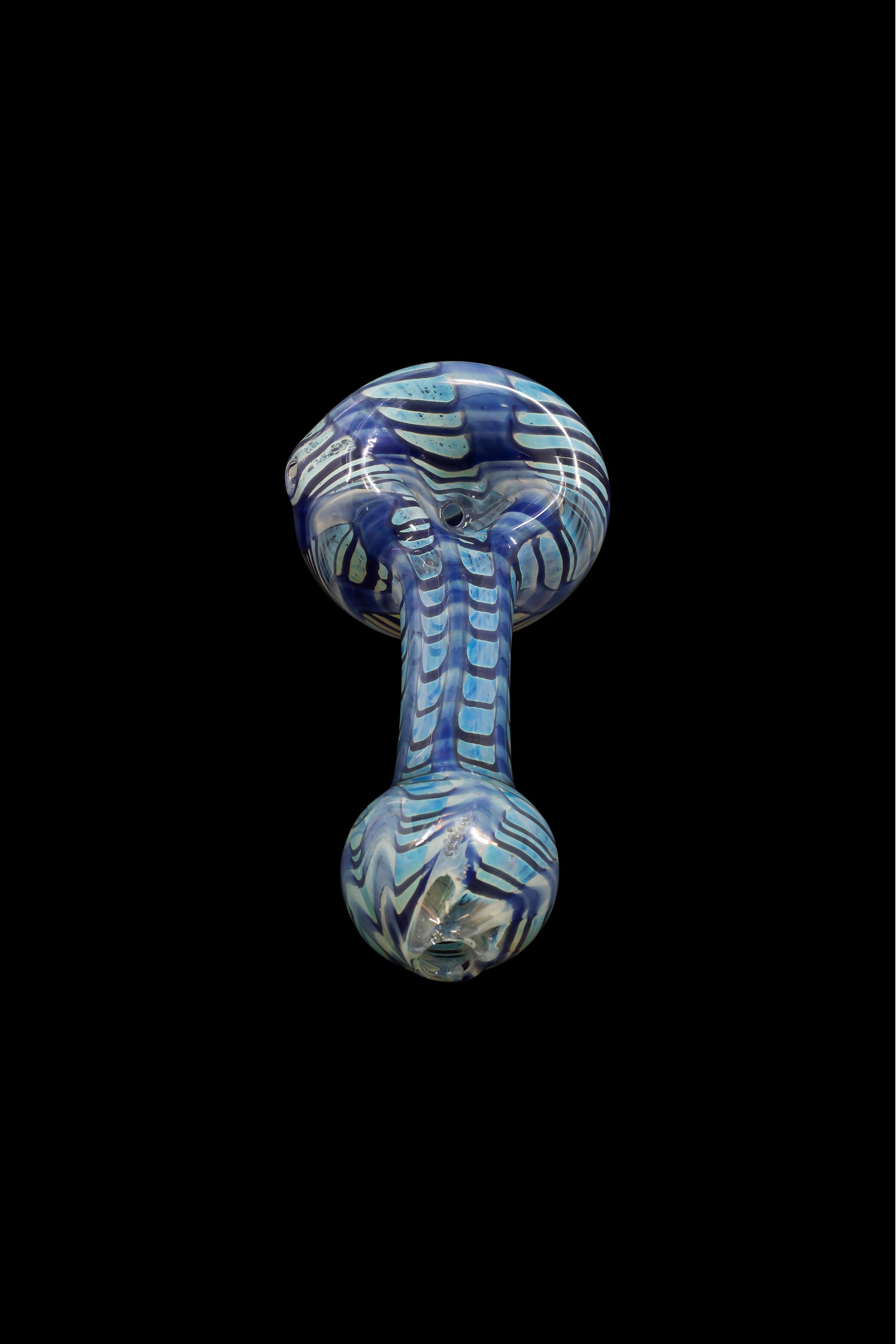 LA Pipes Candy Swirl Magic Glass Spoon Pipe