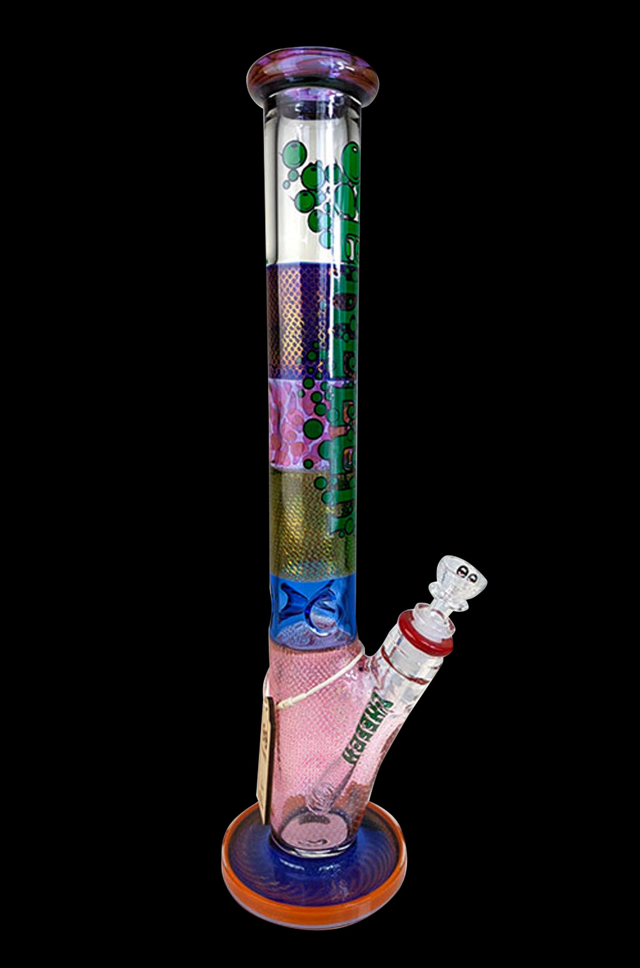 Cheech Glass Stunning Multi - Color Straight Tube Water Pipe