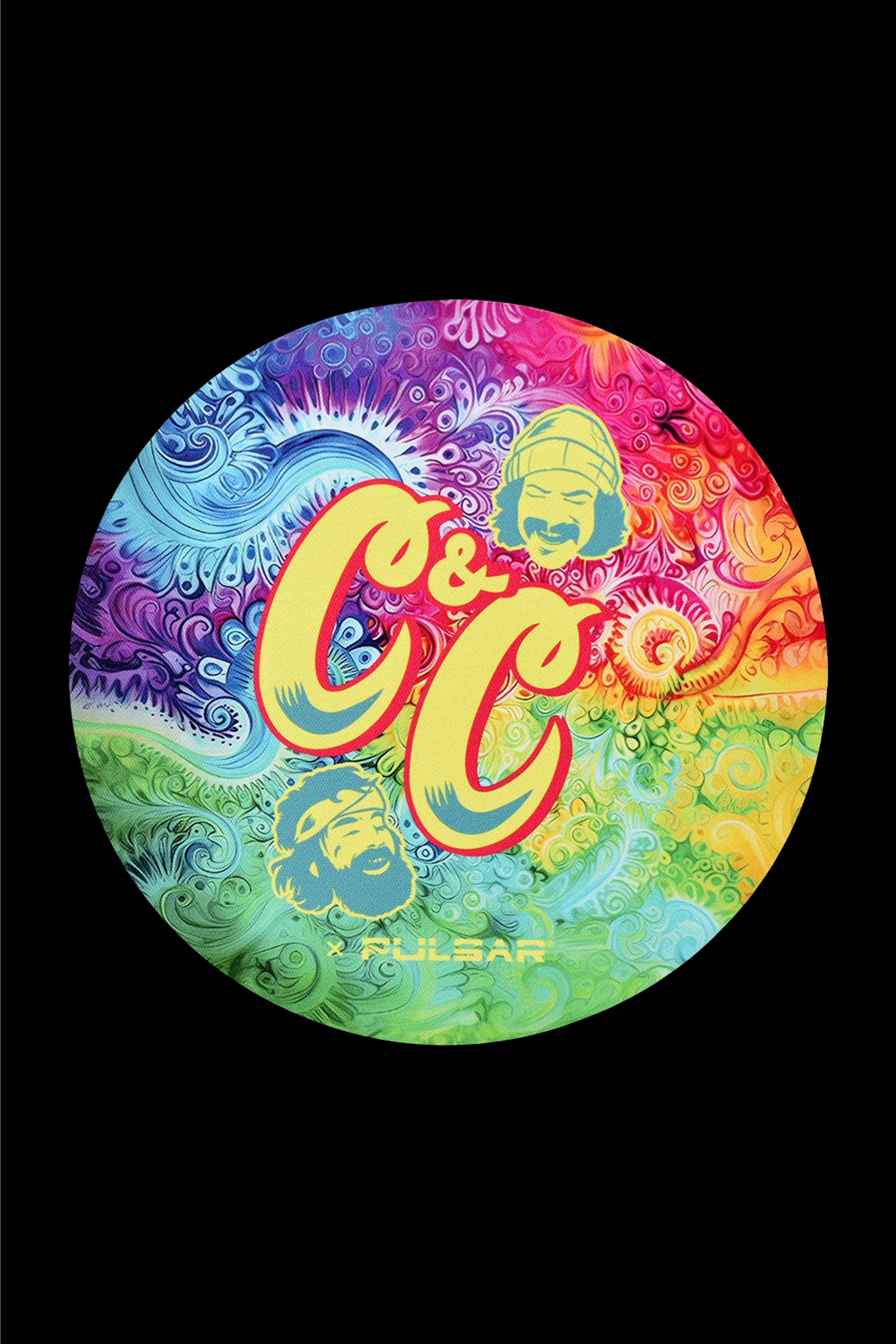 Cheech & Chong's x Pulsar Tie Dye Paisley Round DabPadz - A Must - Have!