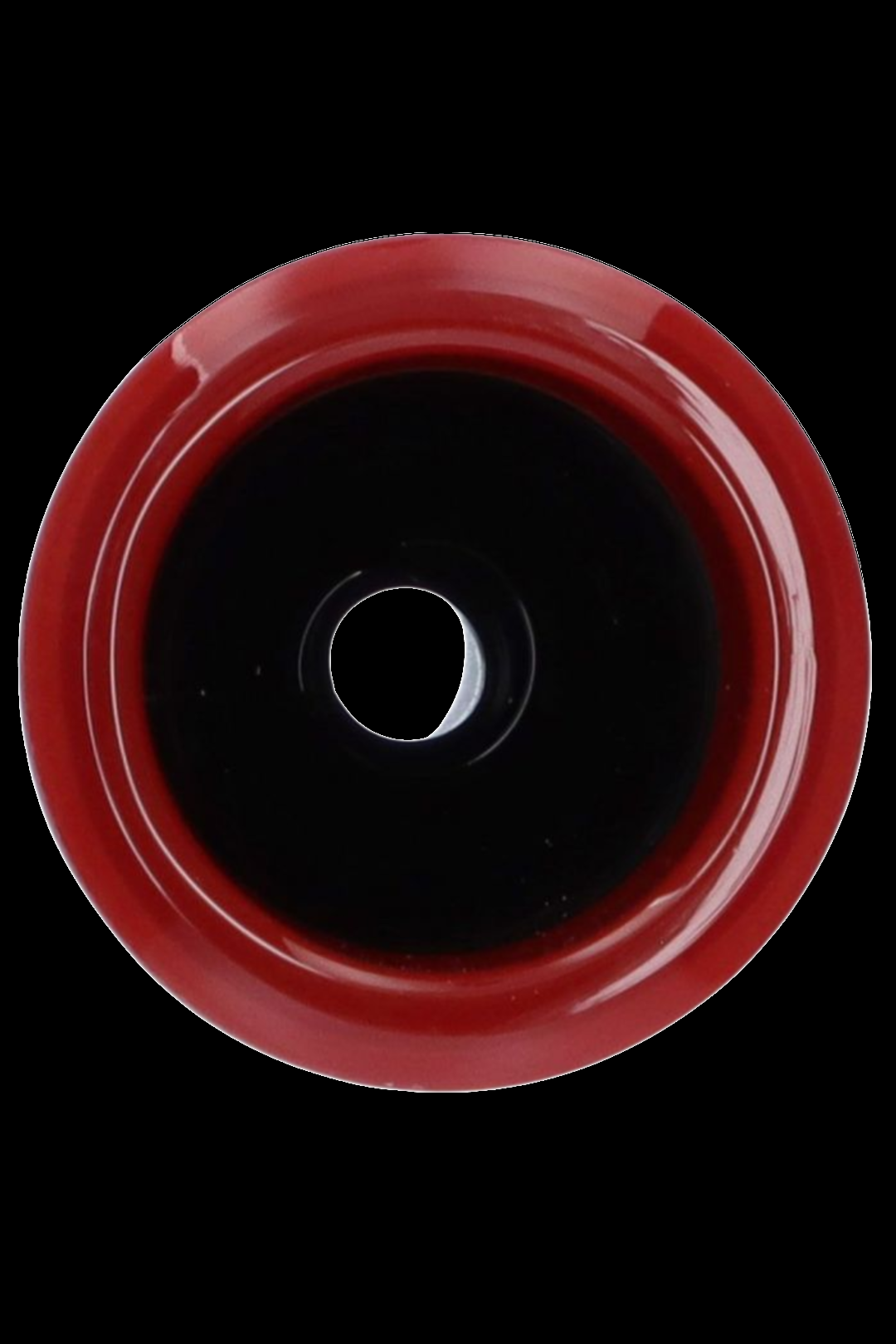 Stunning Black Bong Bowl with Vibrant Colored Ring