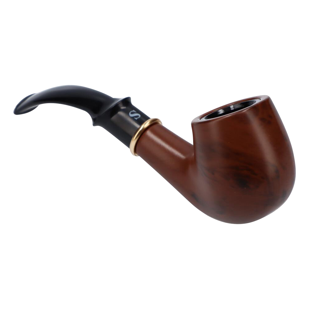 Elegant Classic Hand Pipe with Stand - A Classy Smoking Essential