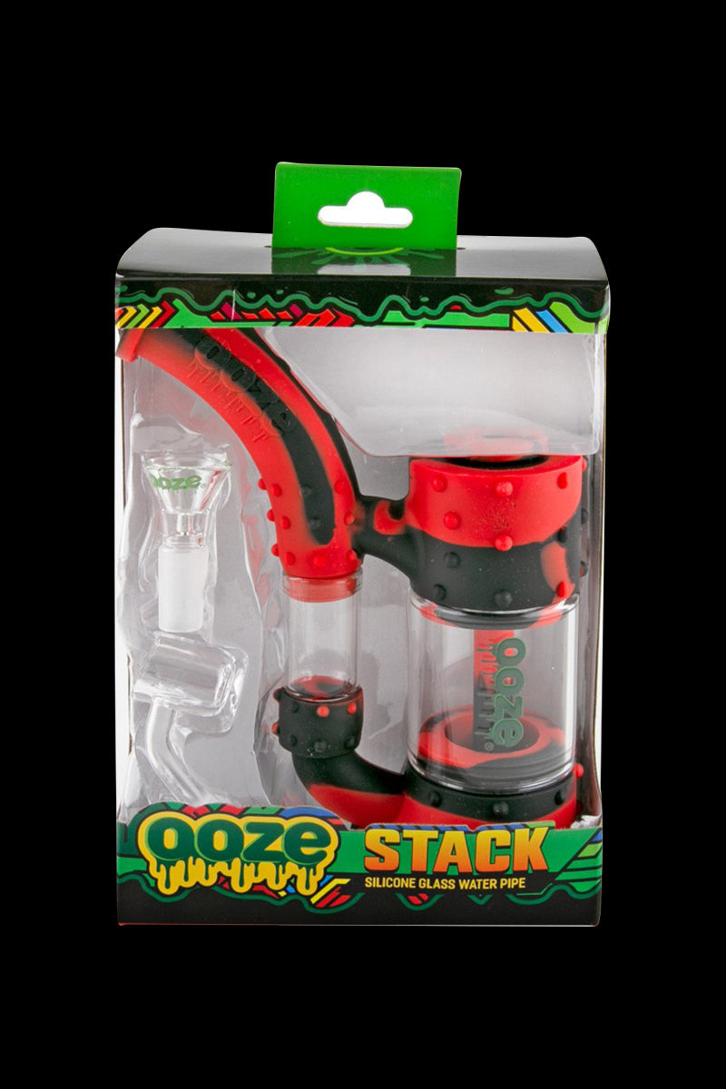 Ooze Stack Premium Silicone Water Pipe - Versatile Smoking Essential