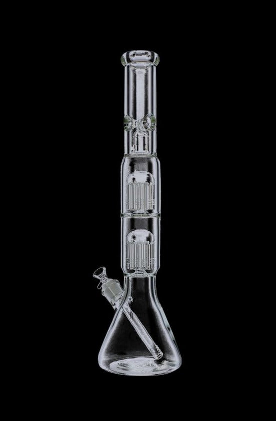 Gigantic Beaker Base Ice Bong with Double Tree Perc - Party Essential!