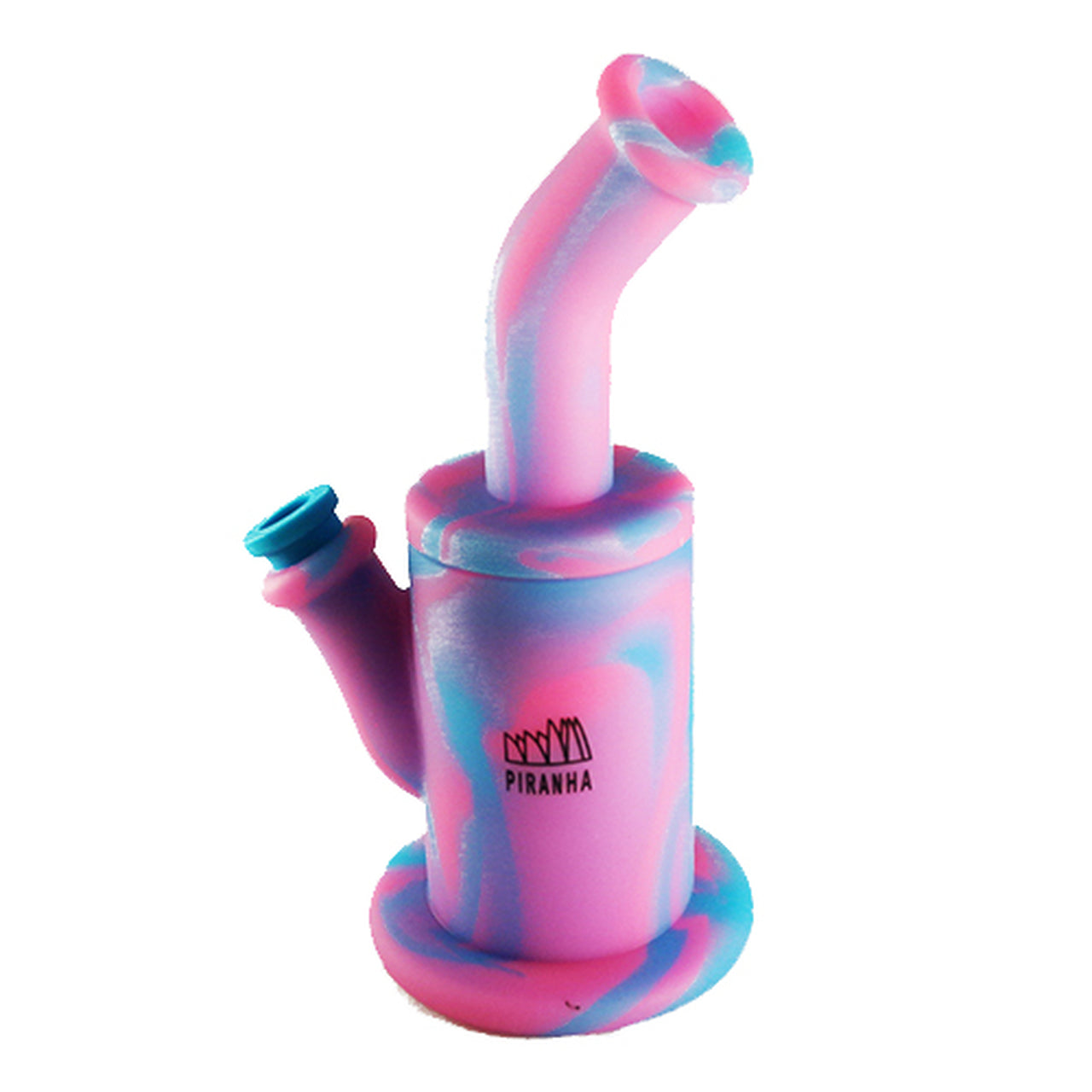 Piranha 9-Inch Silicone Fat Can Dab Rig - Surprise Assorted Colors