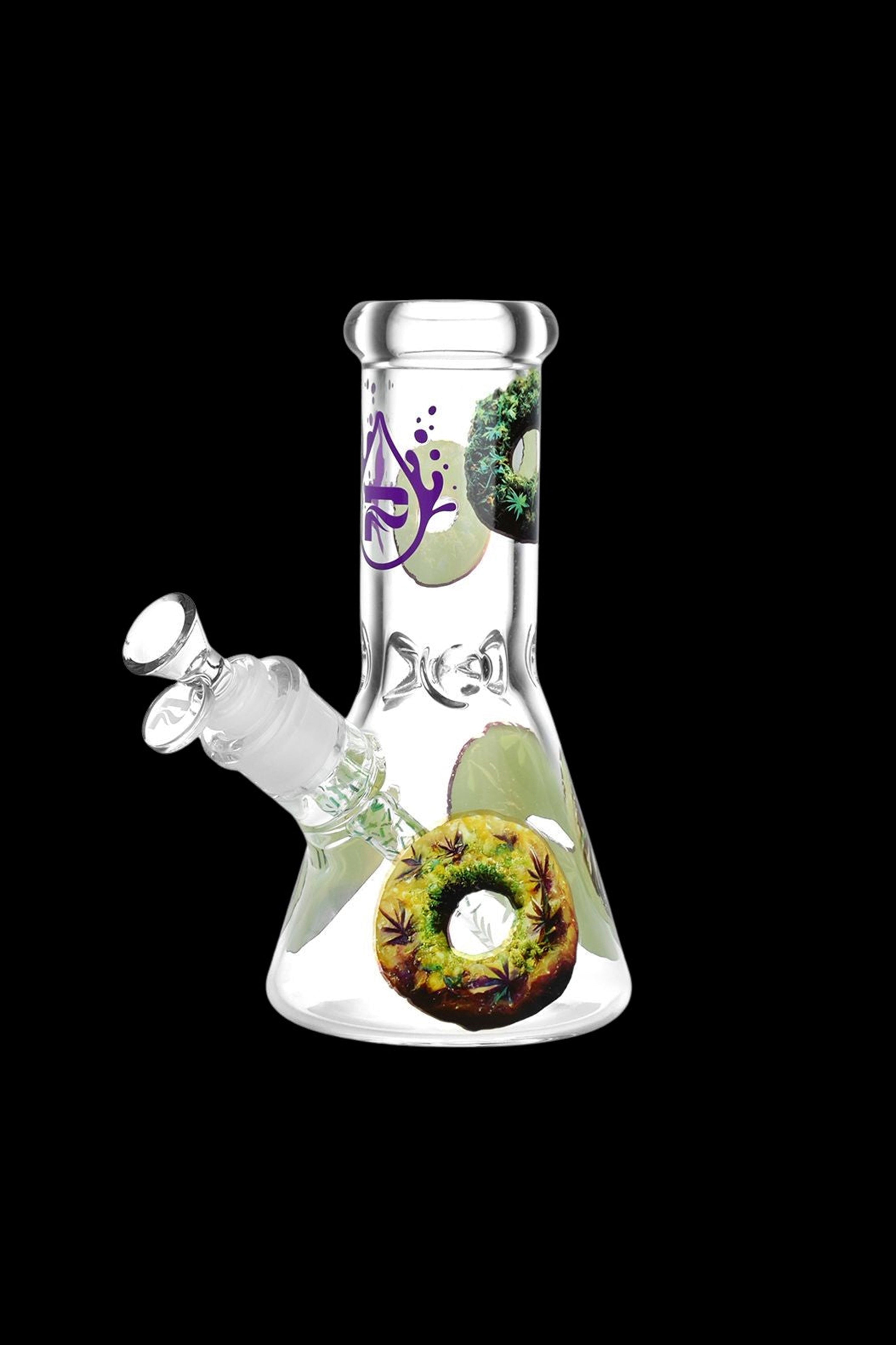 Pulsar's Stunning Forbidden Donuts Design Glass Beaker Water Pipe