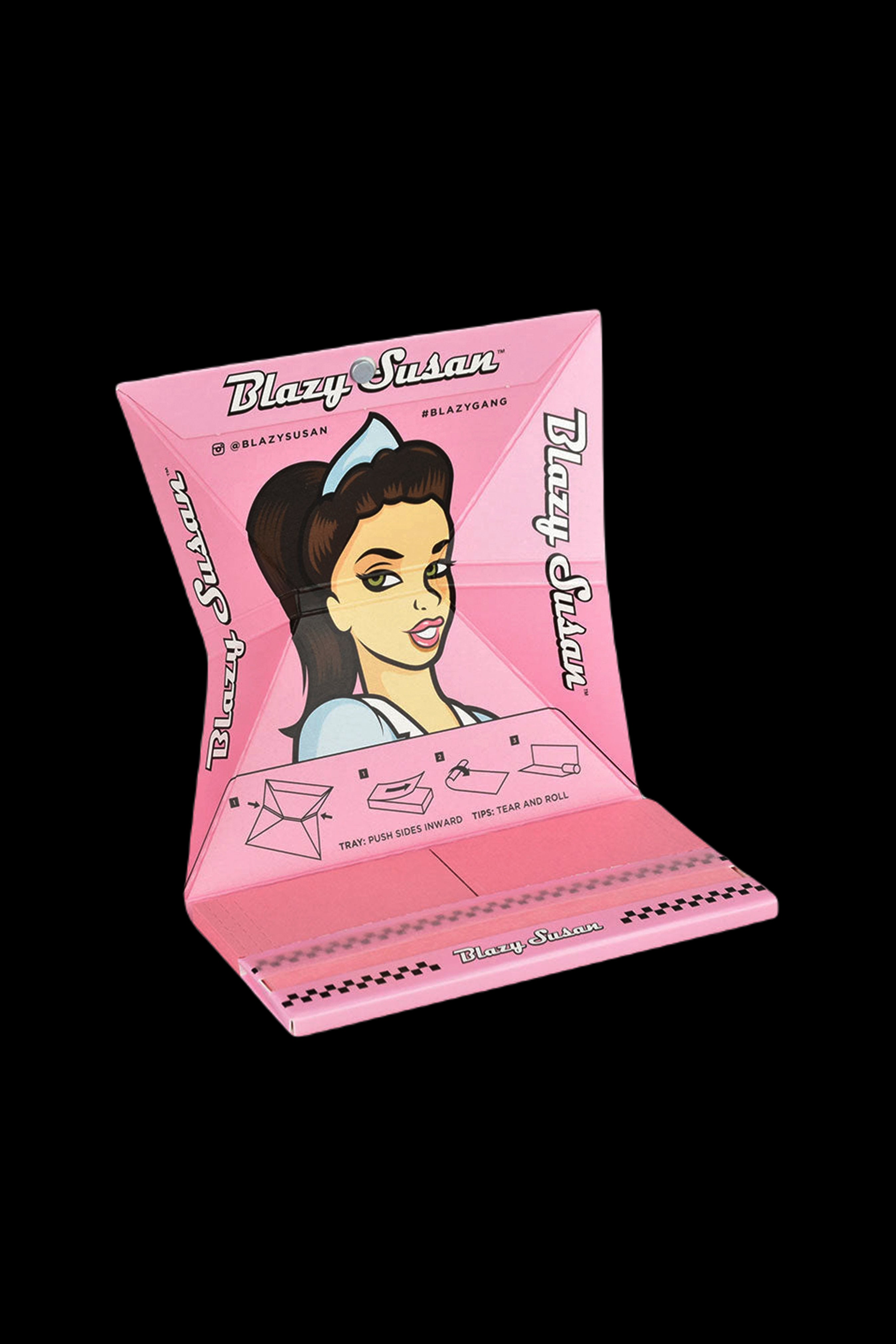 Blazy Susan Pink Papers Deluxe Rolling Kit - 20 Pack: The Ultimate On - the - Go Smoking Solution!