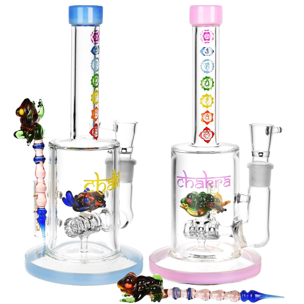 Chakra Frog Water Pipe with Stir Tool - Awaken Your Senses!
