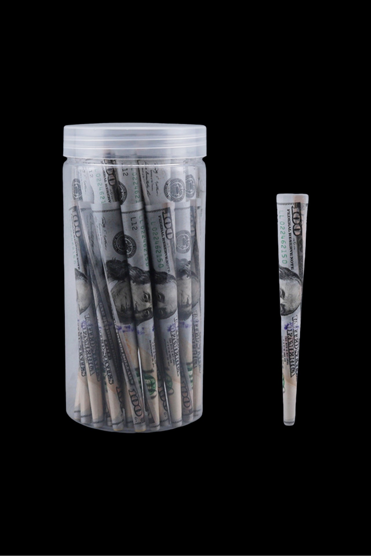 Cloud 8 King Size Hundred Dollar Bill Pre-Rolled Cones - 50 Pack: Roll Like a Pro!