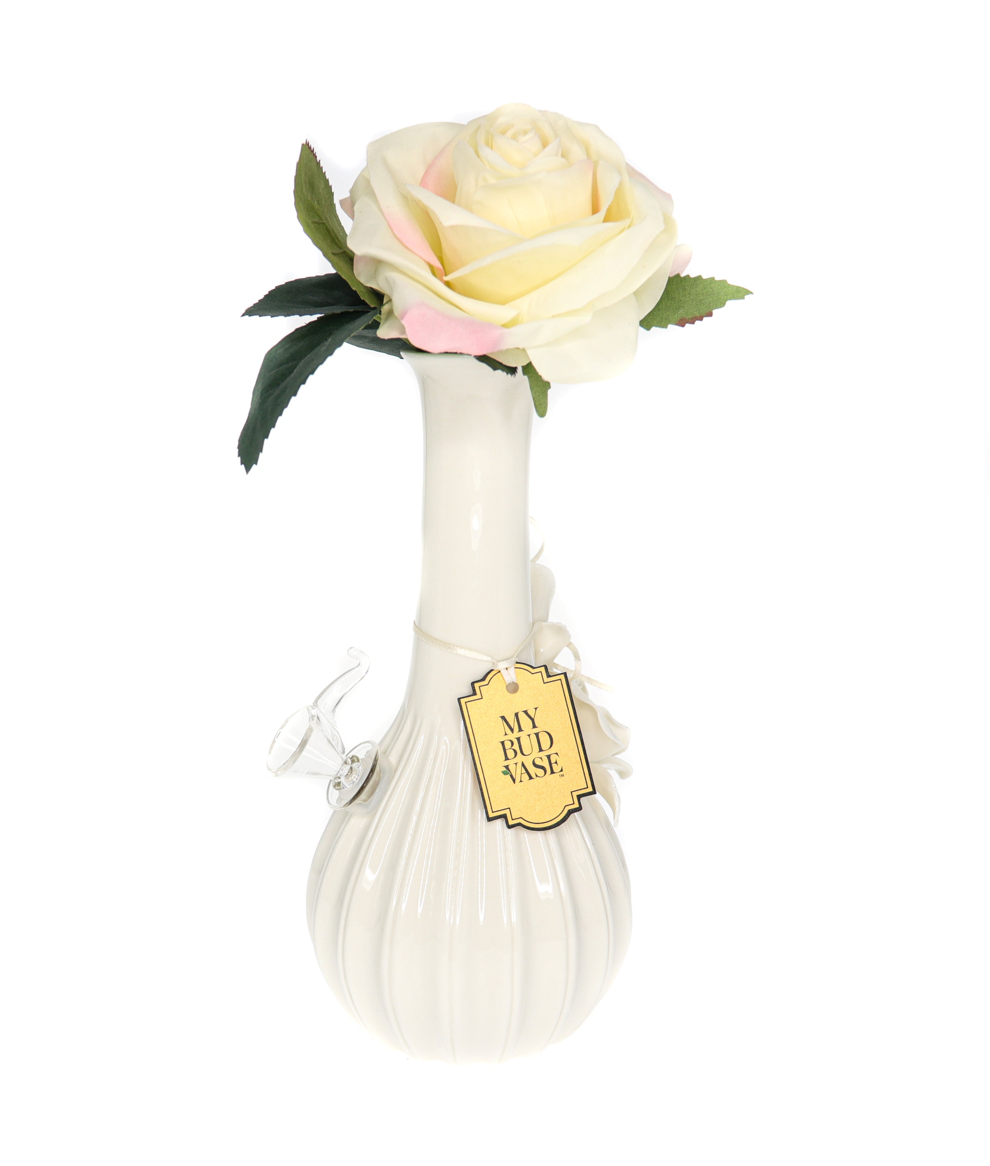 Exquisite Rose Porcelain Vase Water Pipe - A Timeless Beauty