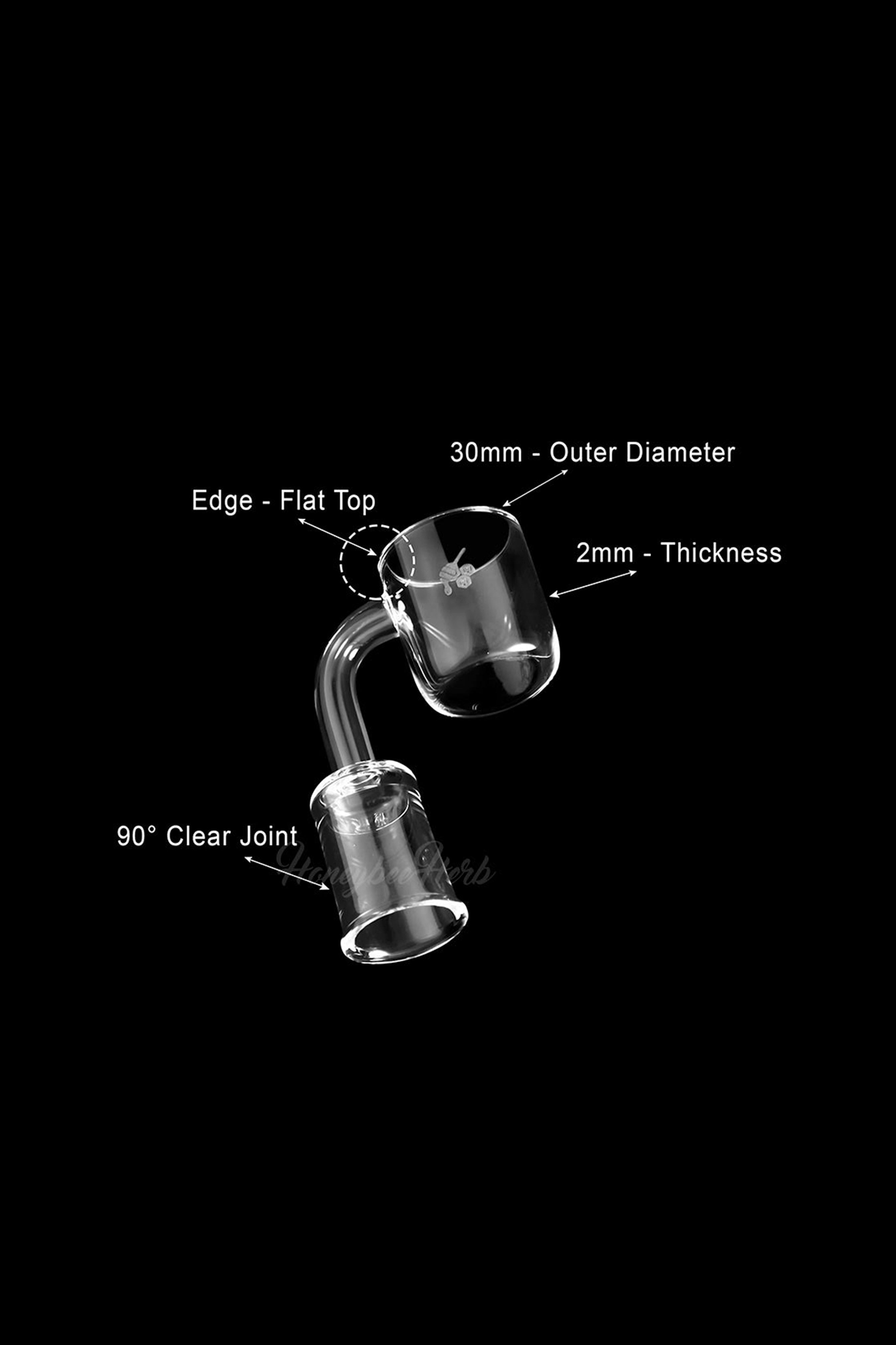 Honeybee Herb's Yellow Line Honey Bucket Quartz Banger - An Epic Dabbing Essential