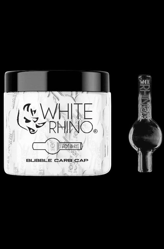 White Rhino Glass Bubble Carb Cap Set - 30 Pack