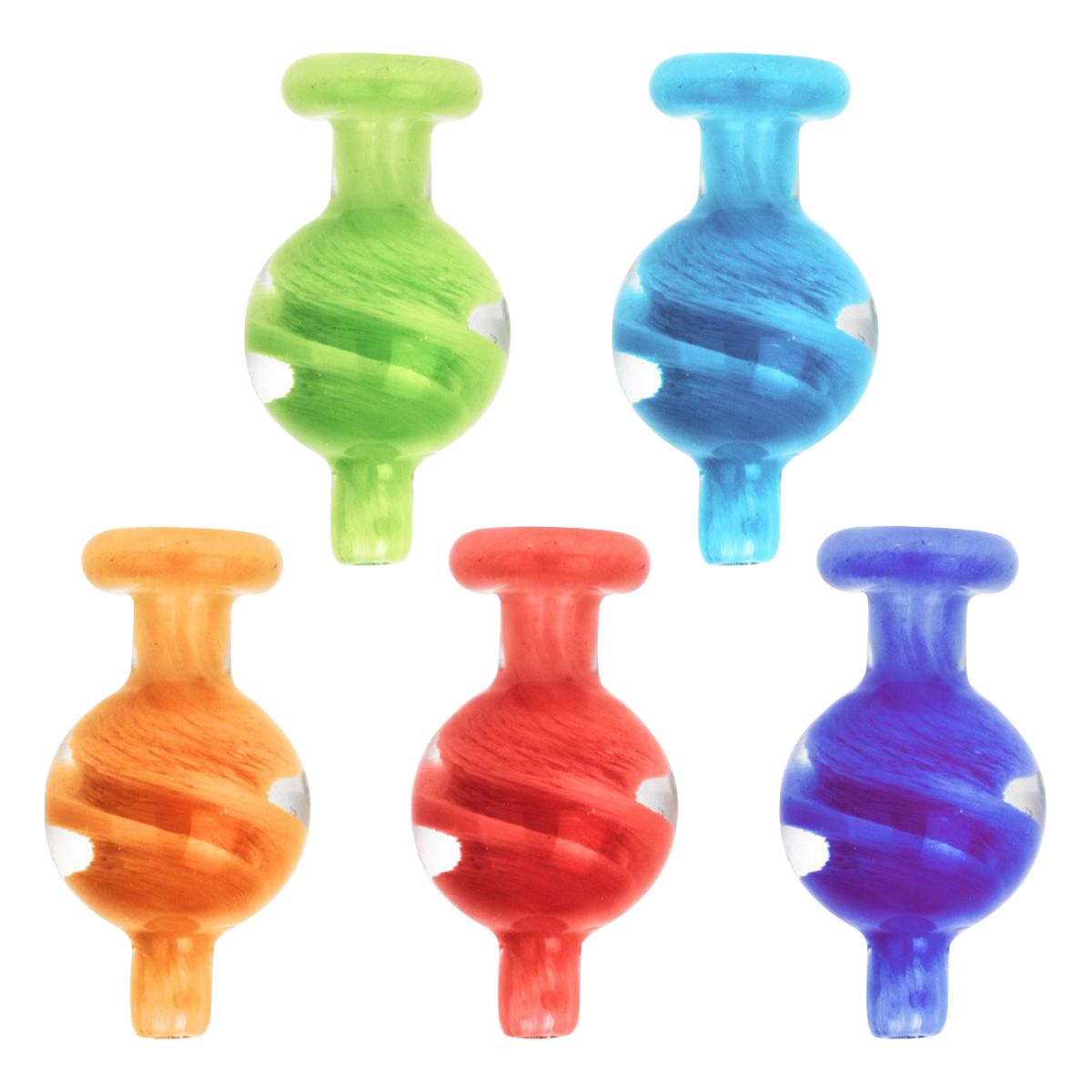 Alien Planet 3D Spiral Ball Carb Cap - Cosmic Vaping Essential