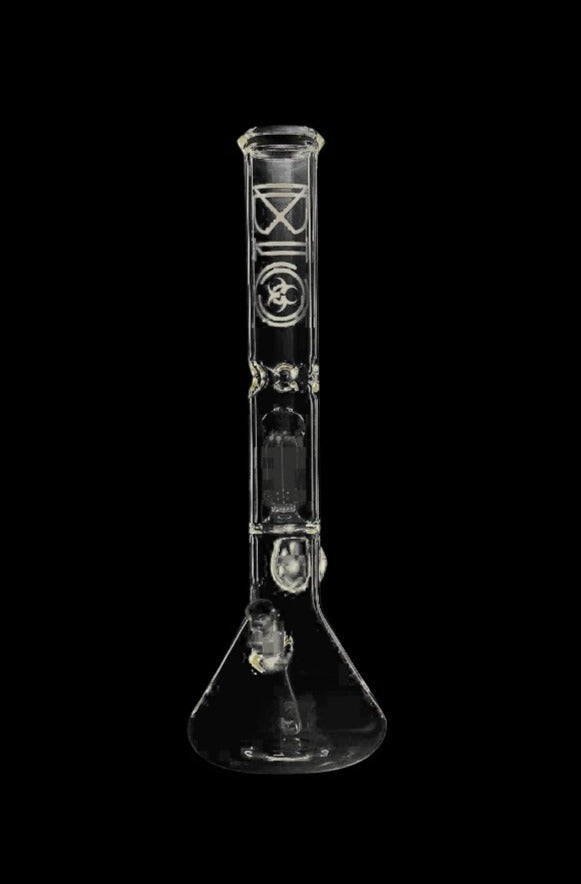 Bio Hazard 18-Inch Ice Bong with 8-Arm Tree Percolator - A Must-Have Smoking Companion