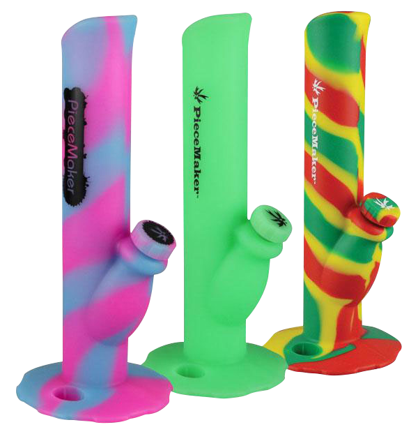 PieceMaker Kermit Glow-in-the-Dark Silicone Water Pipe
