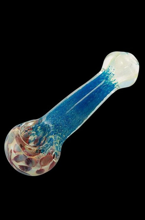 Vibrant Multi-Color Glass Spoon Pipe for Smoking Enthusiasts