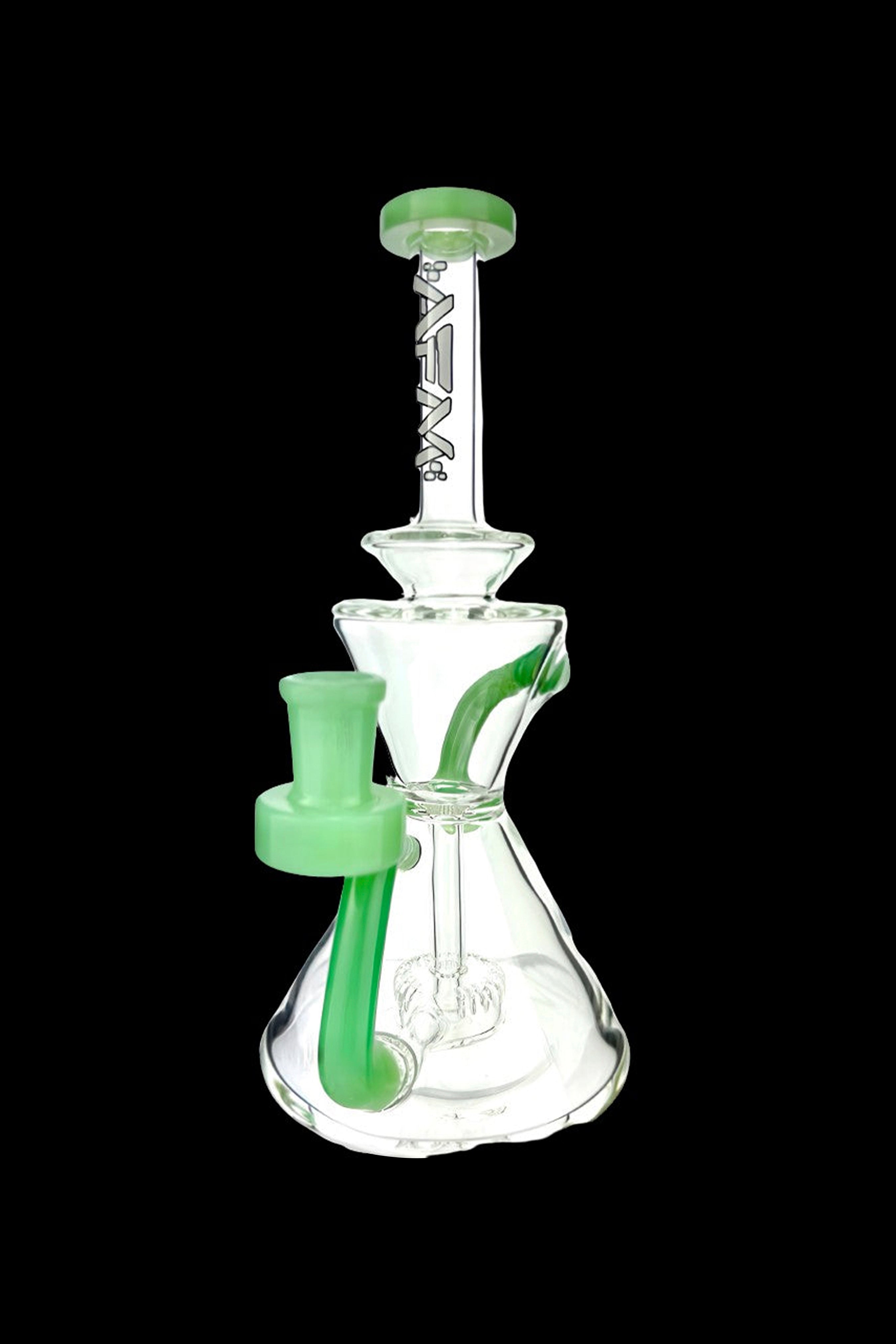 AFM Clear Glass Tulip Recycler Water Pipe - A Smoking Marvel