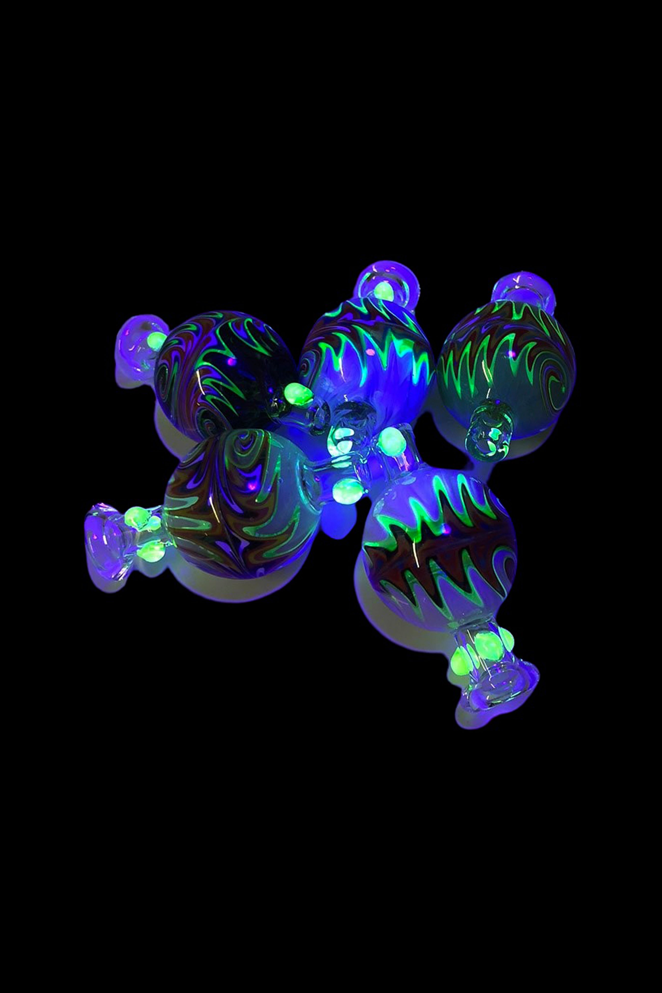AFM UV-Reactive Glass Carb Cap for Dabbing