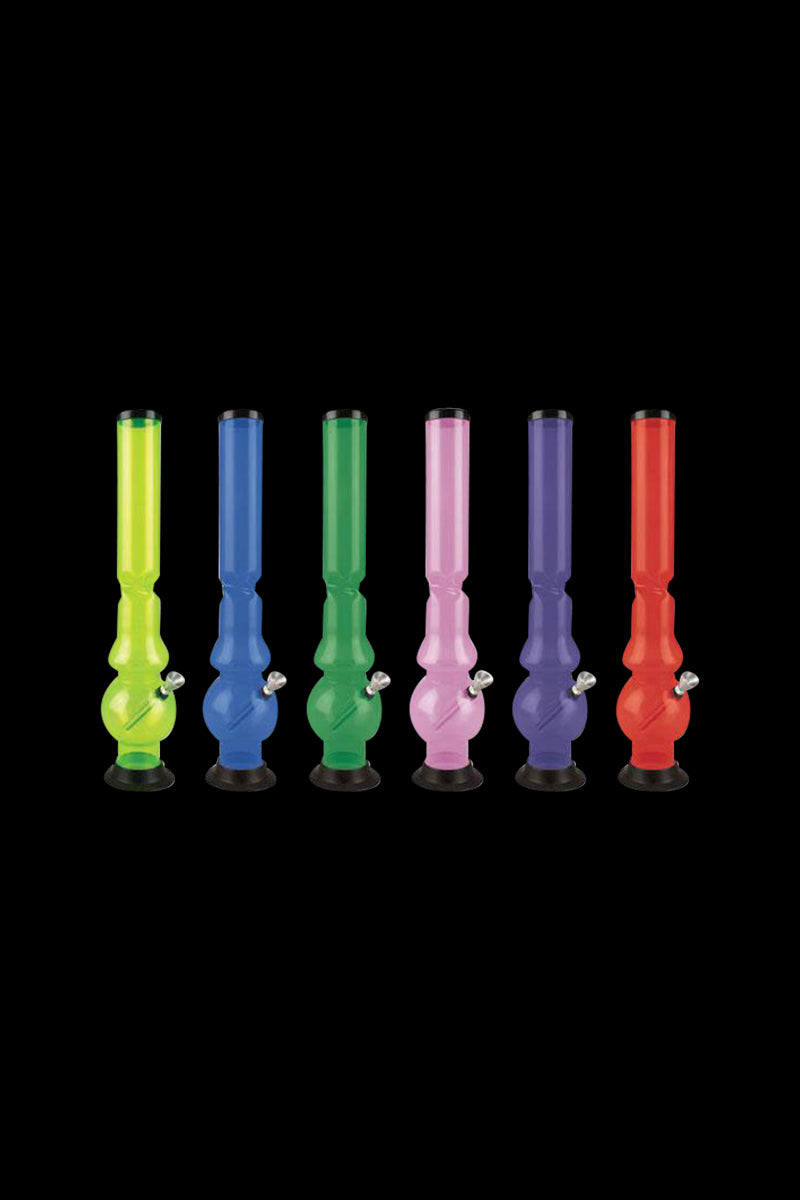 Double Bubble Twist Acrylic Water Pipe - The Ultimate Travel Bong