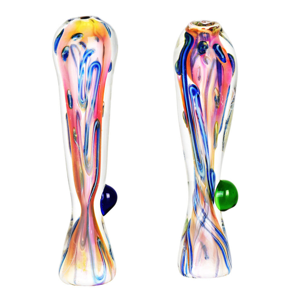Exquisite Fumed Tropical Sunset Glass Taster - Your Ultimate Smoking Companion