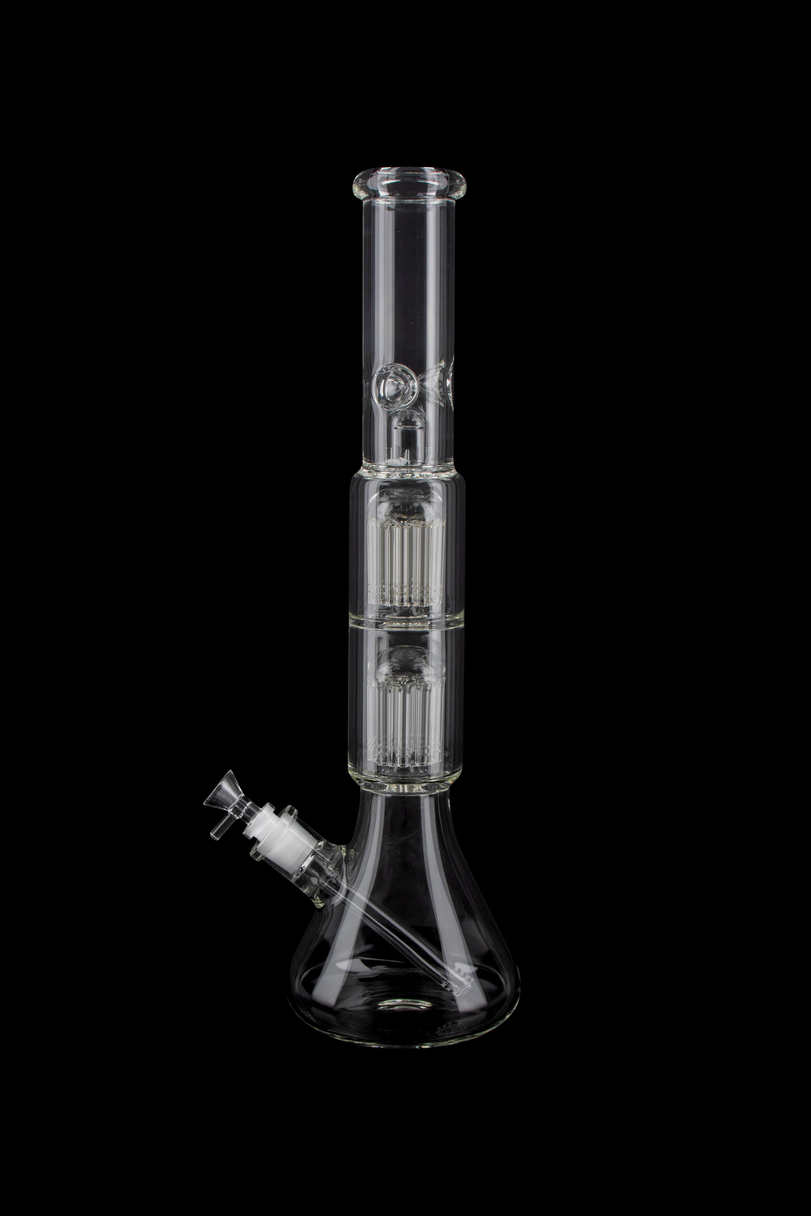 19-Inch Beaker Base Ice Bong with Double Tree Perc: A Smoker's Dream!