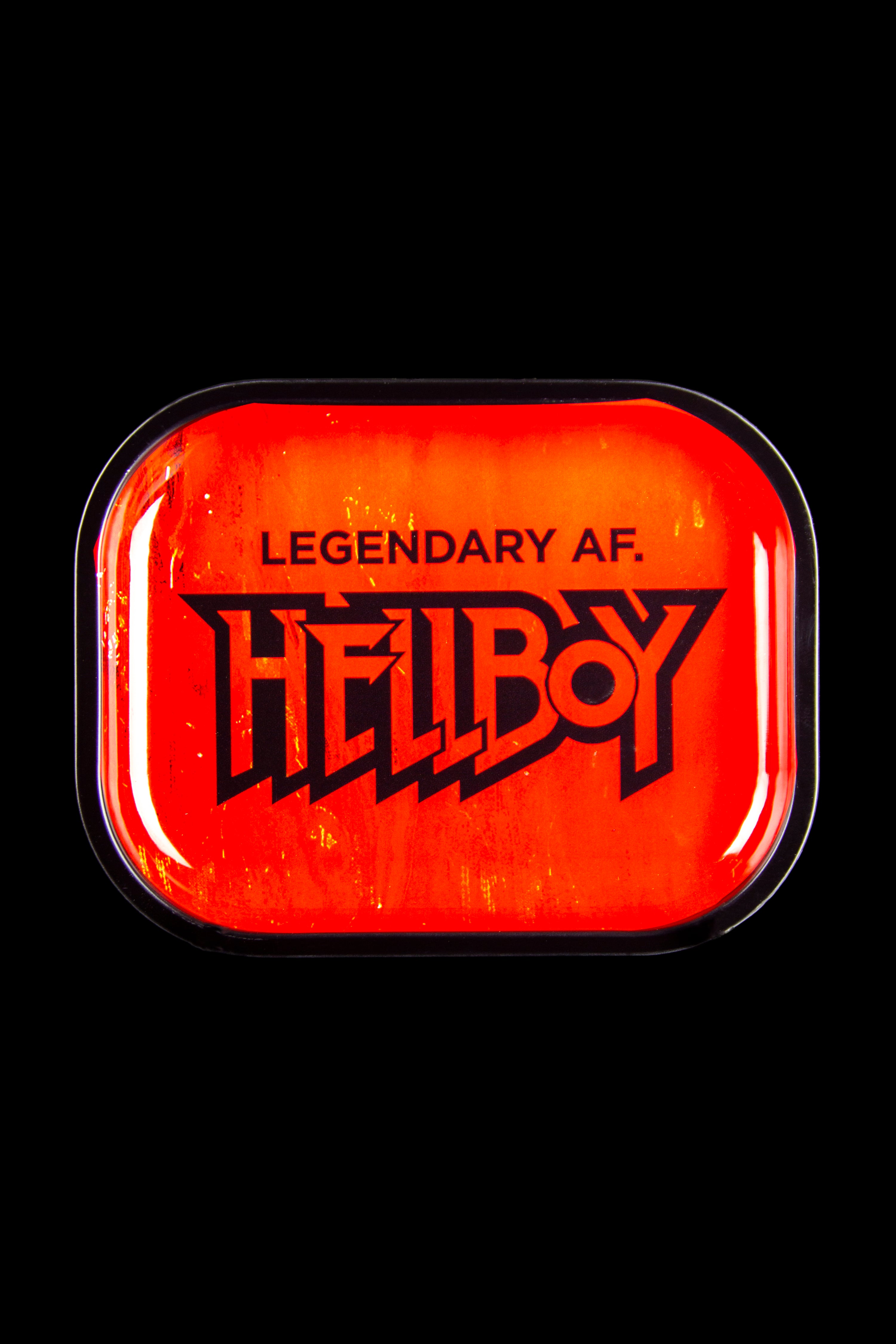 Hellboy Red & Black Aluminum Rolling Tray - A Legendary Smoking Essential