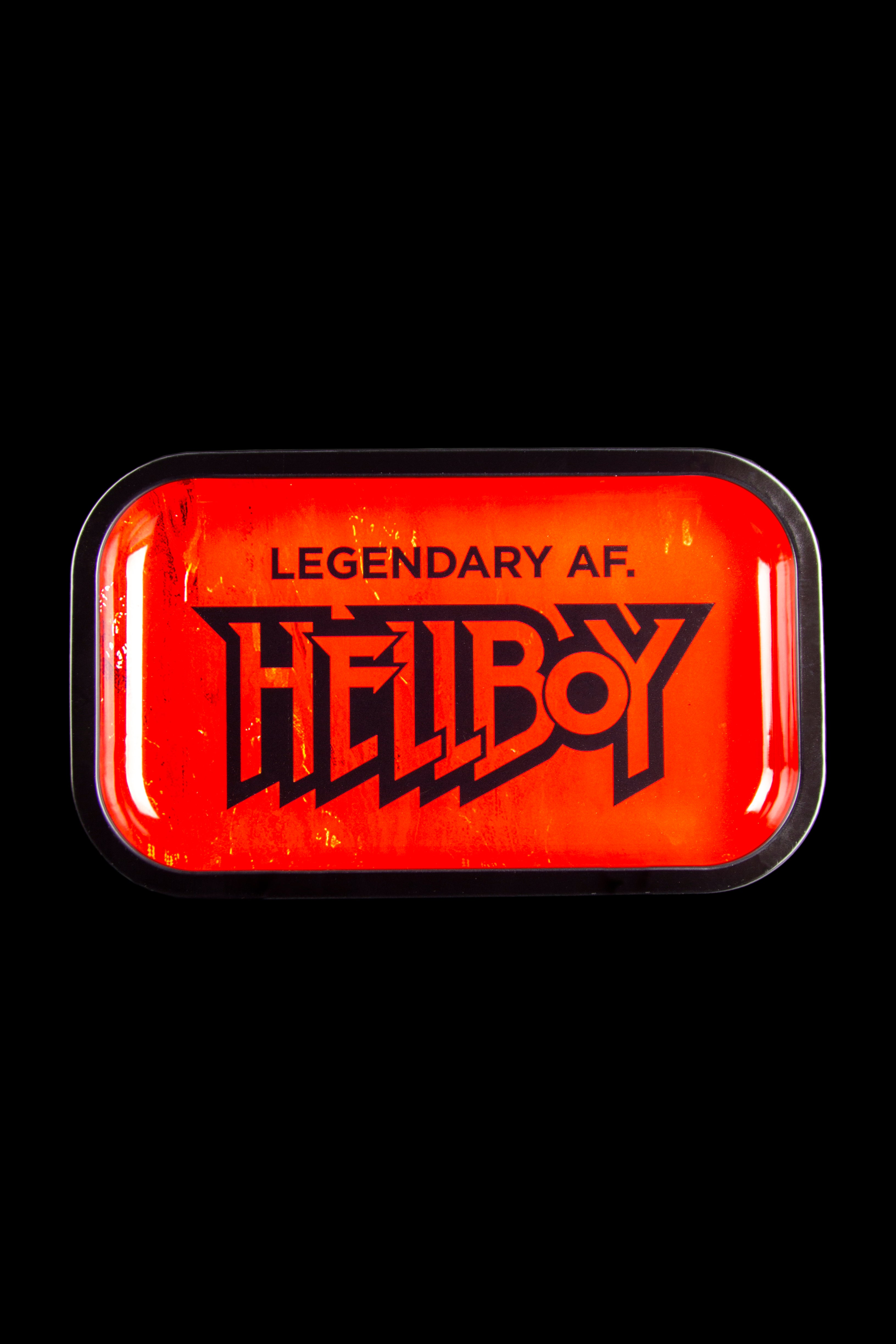 Hellboy Red & Black Aluminum Rolling Tray - A Legendary Smoking Essential