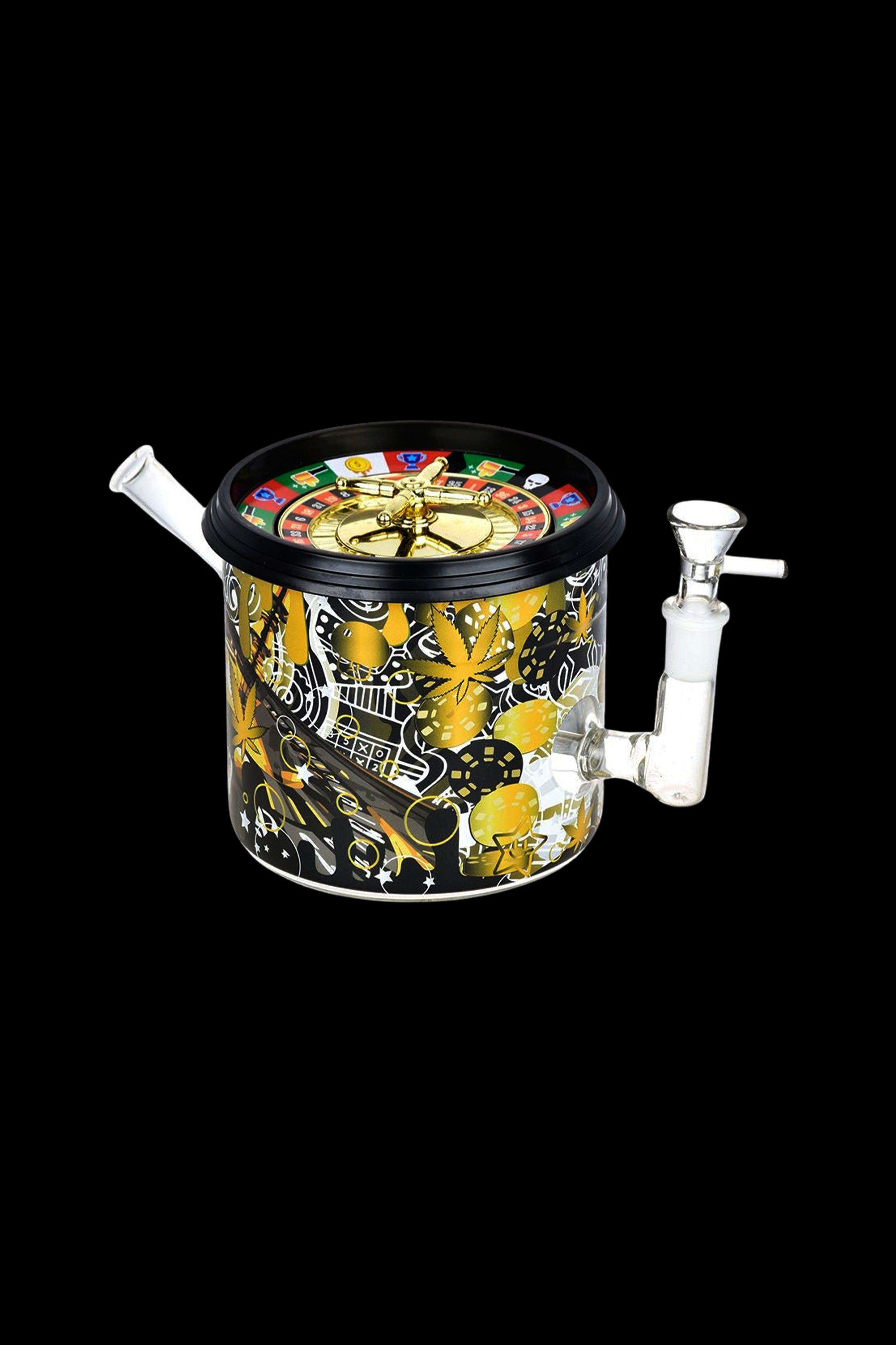 Thrilling Dabtized Puff'N'Play Roulette Game Glass Water Pipe