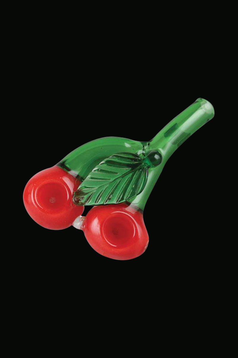 Double Cherry Delight Glass Spoon Pipe