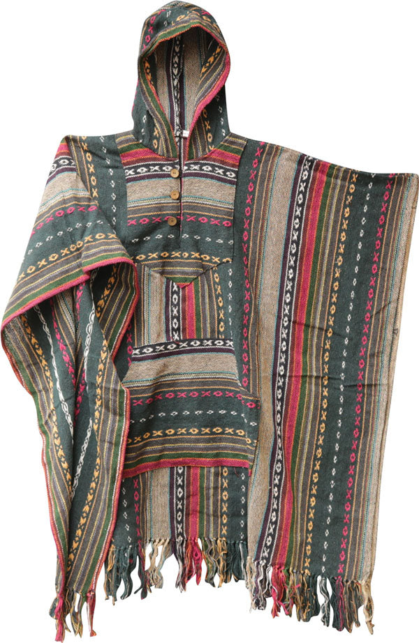Gorgeous Large Dari Cotton Poncho - A Must - Have!