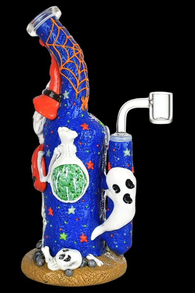 Thrilling Frightening Fiesta Glass Dab Rig: A Skeleton Celebration!