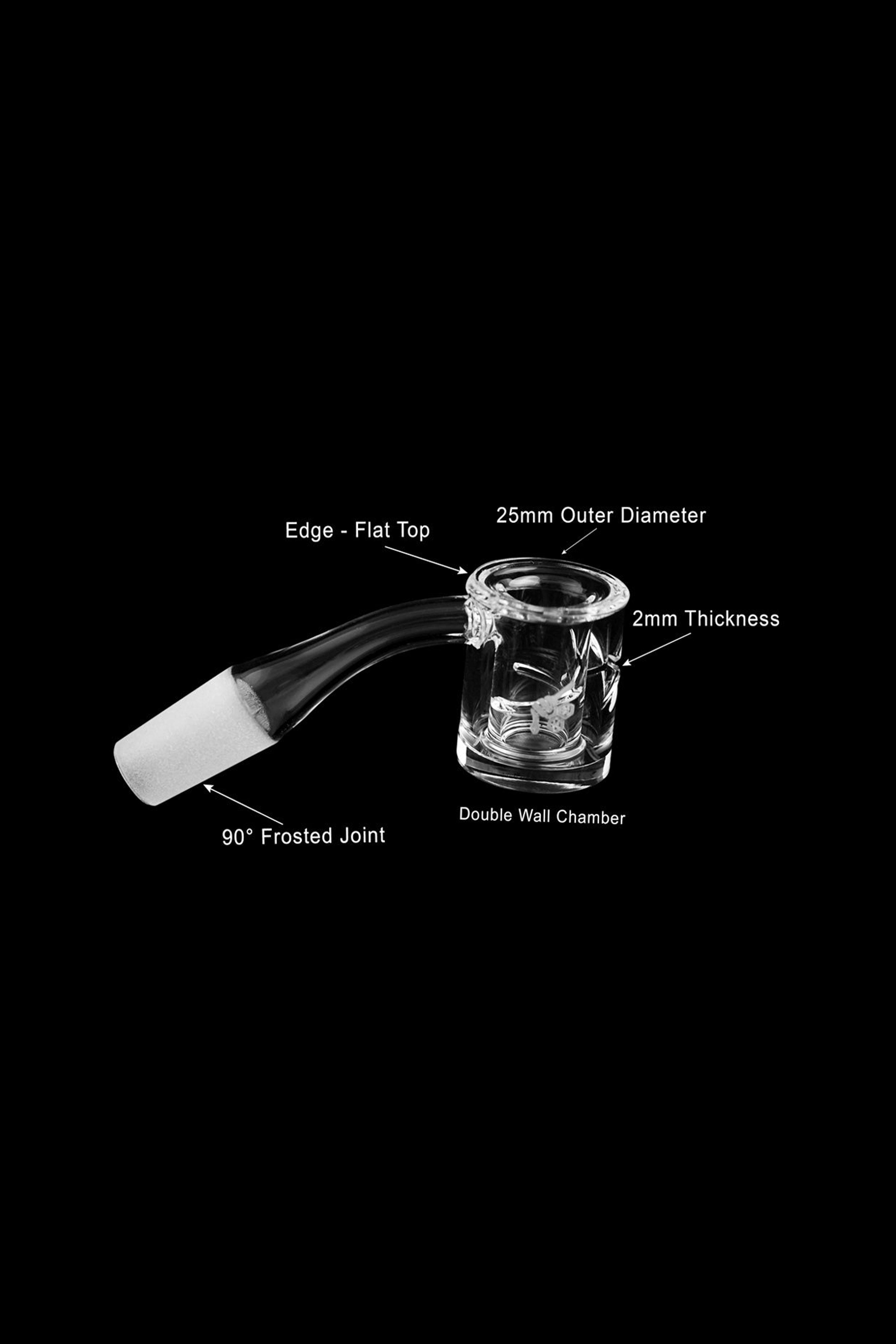 Honeybee Herb's Golden Yellow Line Honey Chamber Quartz Banger