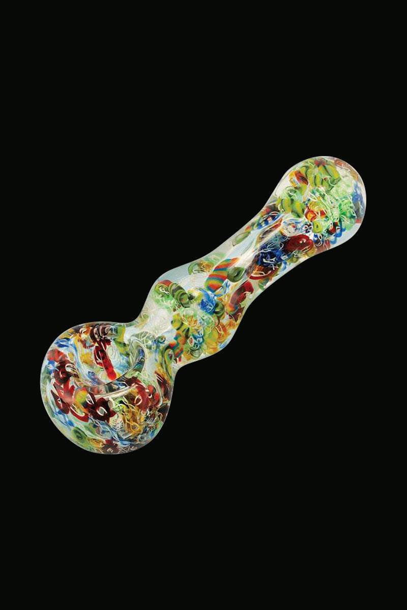 Vibrant Multicolor Twisted Heavy Smoking Pipe