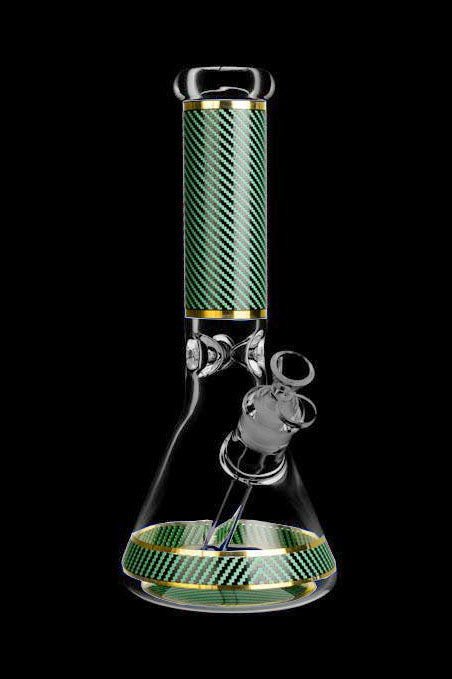 Stunning Pattern Beaker Water Bong - Huffy